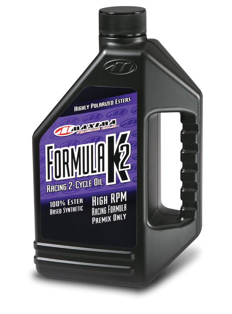 Maxima Formula K2 Synthetic Racing 2-Stroke Premix Oil - 64 oz Bottle (3-Pack) | High Performance Motorcycle & ATV Oil for Racing & Off-Road Use | Premium Lubrication for Dirt Bikes, Snowmobiles & Power Sports Equipment