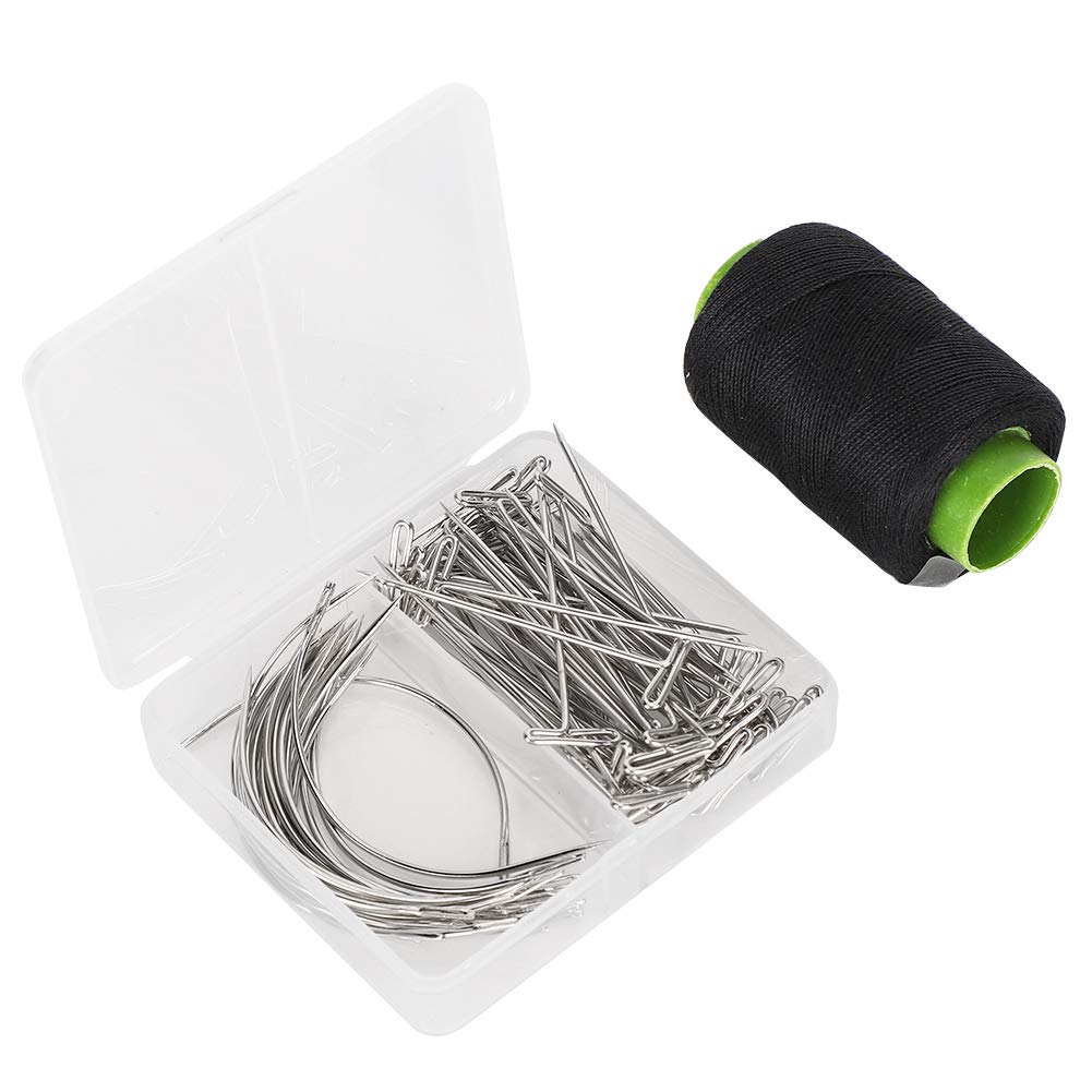 ENZZ 71-Piece Curved Sewing Needles Set - T Pins & C Curved Needles for Knitting, Blocking and Fabric Crafts | Durable Multi-Spec Sewing Tools for Quilting, Upholstery and DIY Projects