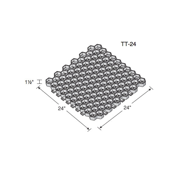 NDS TT 24 TuffTrack Grass Pavers - Heavy Duty Plastic Grid System for Driveways, Parking Lots & Landscaping | Perfect for High Traffic Areas & Erosion Control