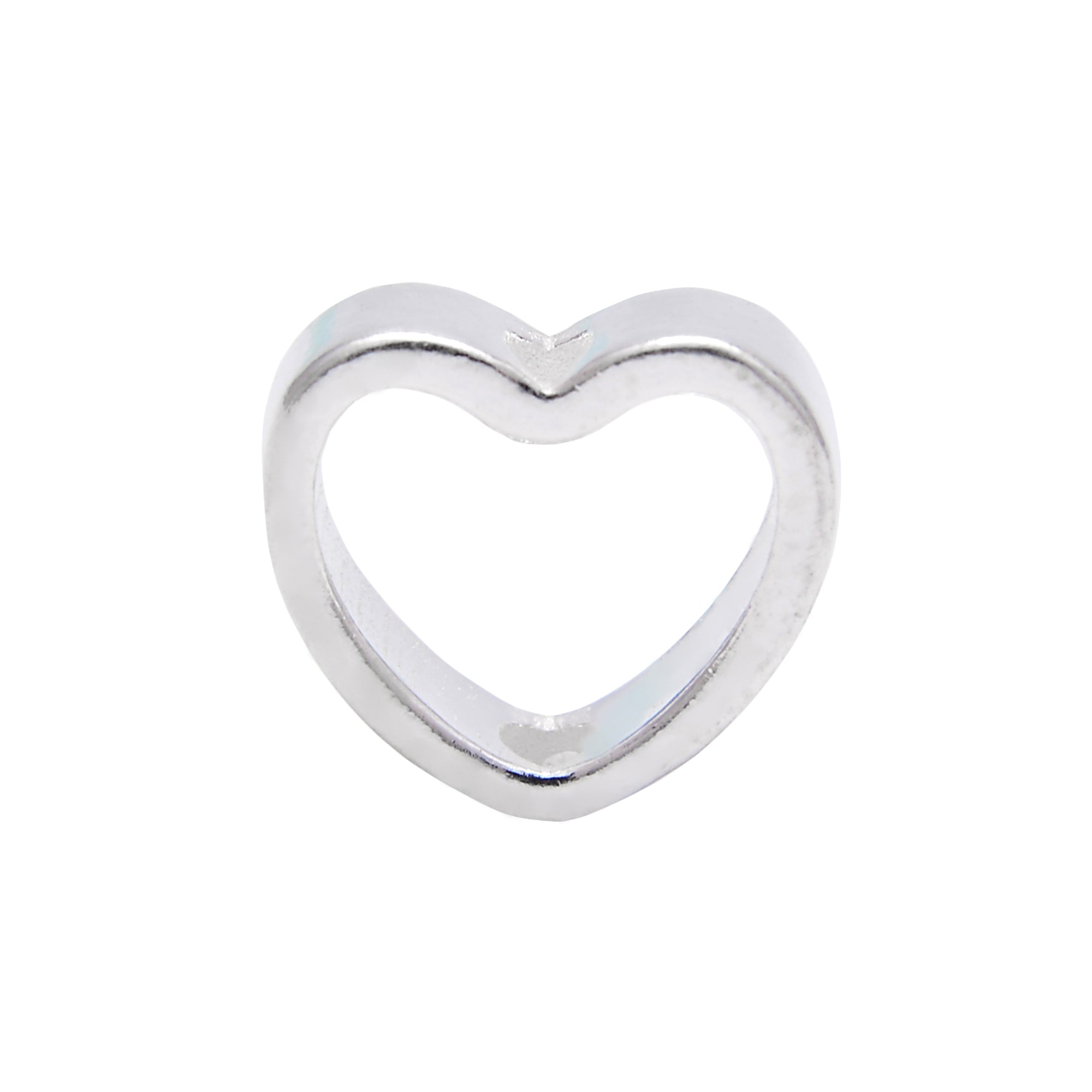 925 Sterling Silver Hollow Heart Charms - 4x10mm, 3Pcs per Bag - Perfect for Jewelry Making, DIY Bracelets, Necklaces & Gifts