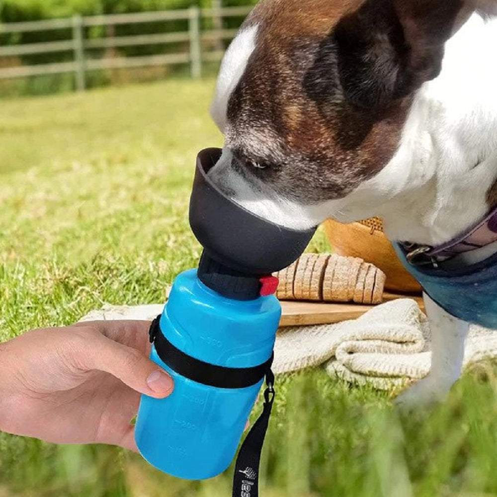 2nd Generation Portable Dog Water Bottle with Folding Bowl - Leak-Proof & Easy to Carry for Hiking, Travel, and Outdoor Adventures