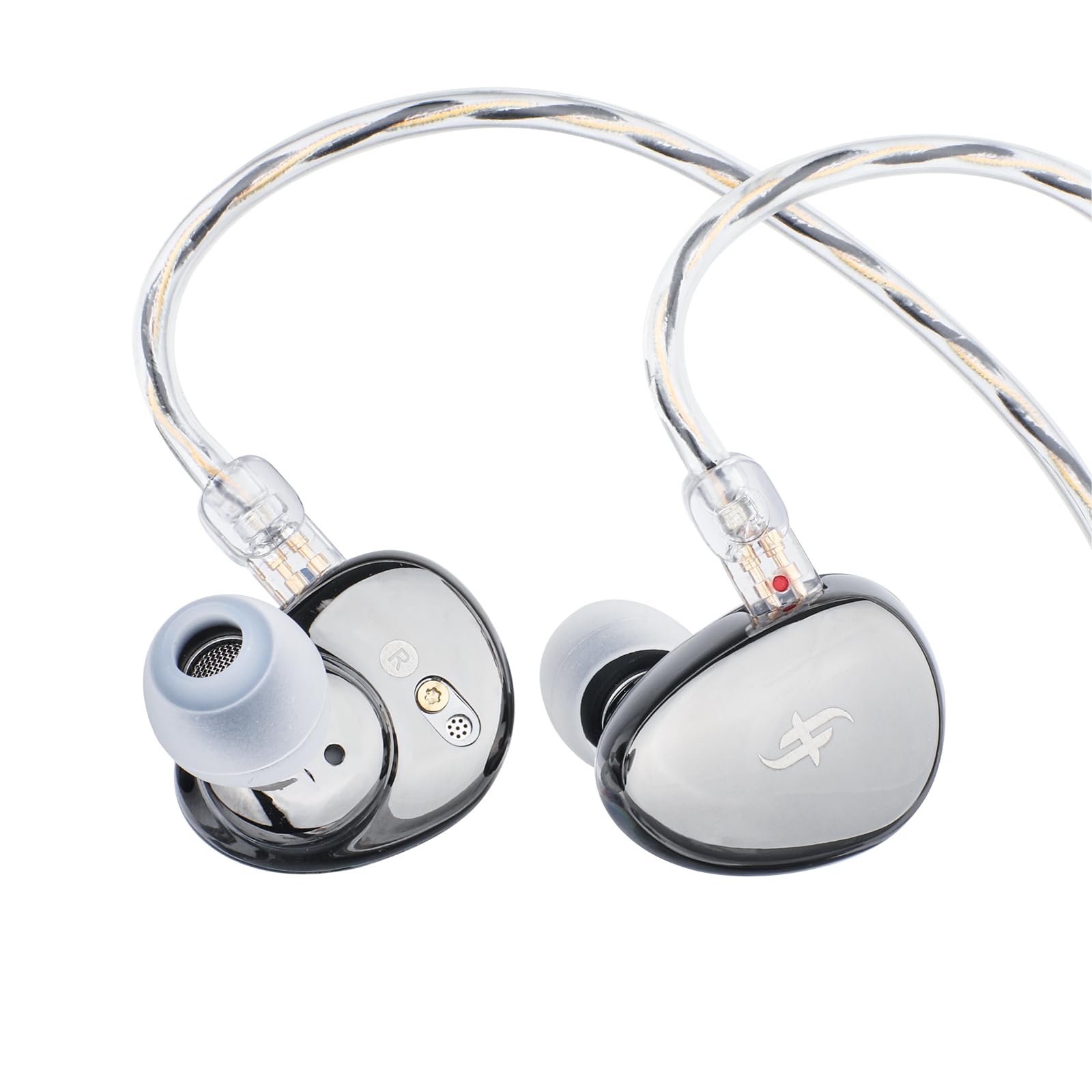 SIMGOT EA500 LM 2nd Generation Dual-Magnet Dual-Cavity HiFi In-Ear Monitors - Professional Wired Gaming Earbuds with Detachable Cable & Interchangeable Tuning Nozzles for Audiophiles & Gamers - Perfect for Competitive Gaming, Music Production & Studio Monitoring