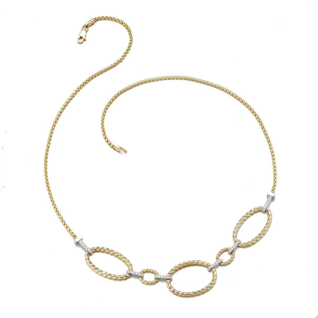 Diamond Rope Bib Necklace for Women - Elegant Statement Jewelry for Parties, Weddings & Special Occasions