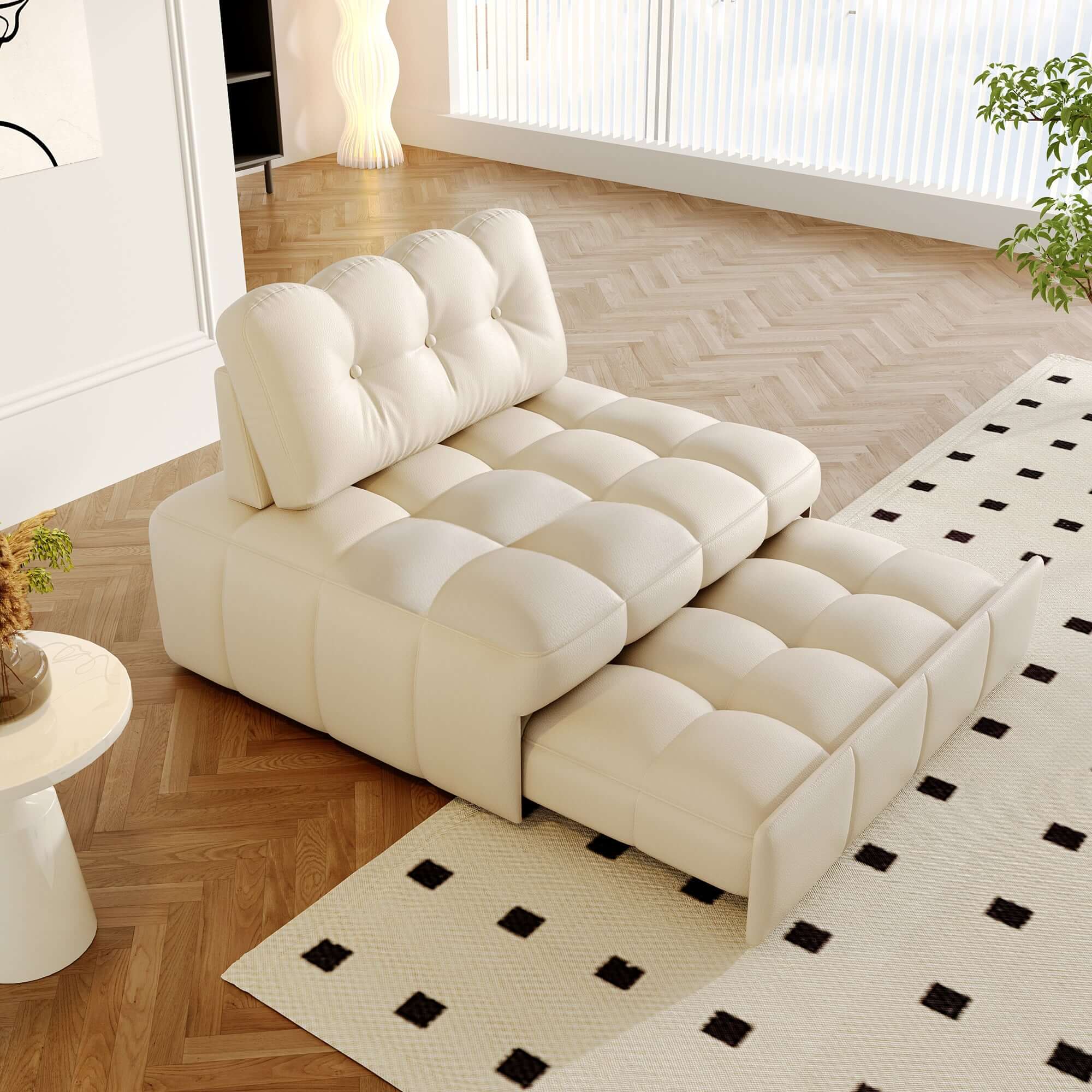 Modern Convertible Sofa Bed - Space Saving Sleeper Couch for Small Apartments & Guest Rooms | Perfect for Studio Living, Overnight Guests & Multi-Functional Spaces