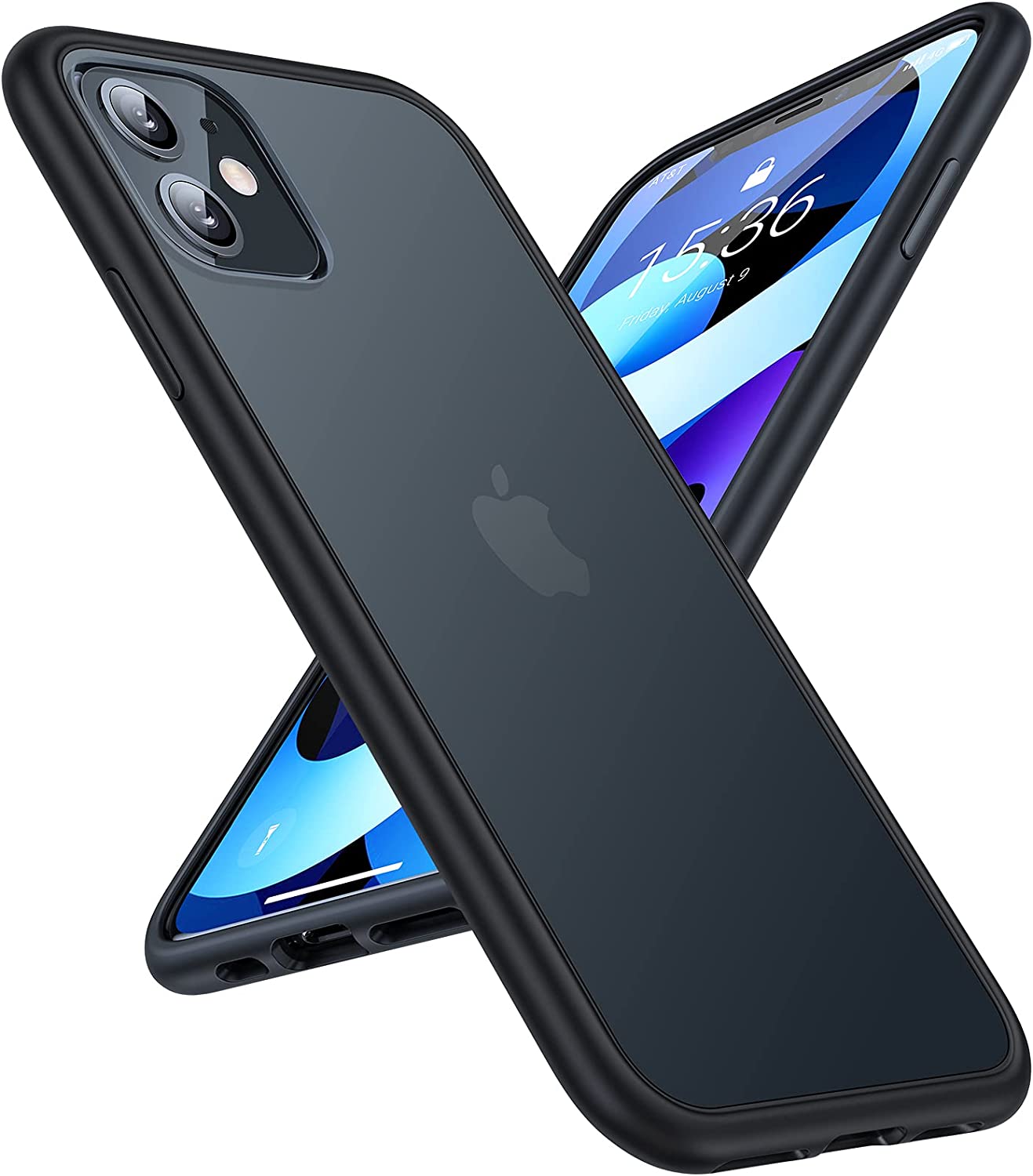 Shockproof iPhone 11 Case with Translucent Hard Back - Slim Protective Cover for Everyday Use, Work & Travel