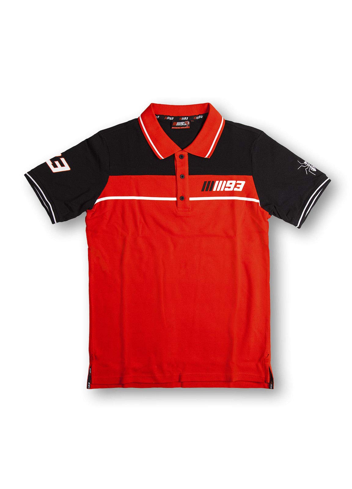 VR 46 Apparel Men's Marquez Polo T-Shirt - Breathable Quick-Dry Performance Shirt for Motorcycle Racing & Casual Wear | Perfect for Fans, Riders & Outdoor Activities