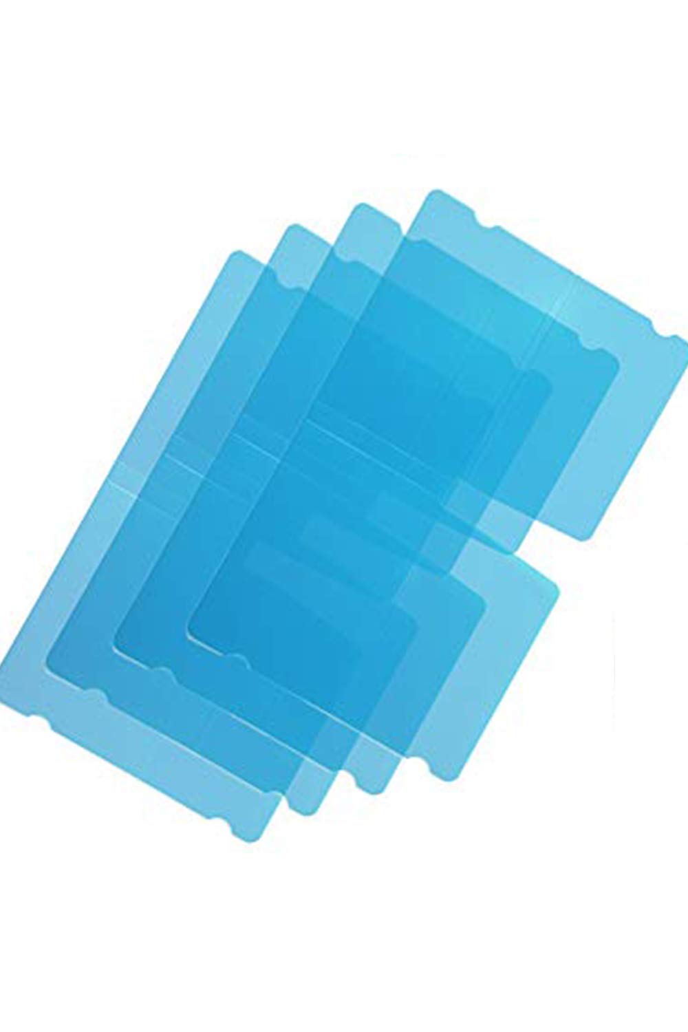 Reusable Plastic Face Mask Storage Clip Holder - Dustproof, Foldable, Organizer for Masks (20pcs, Blue) - Perfect for Travel, Gym & Daily Protection