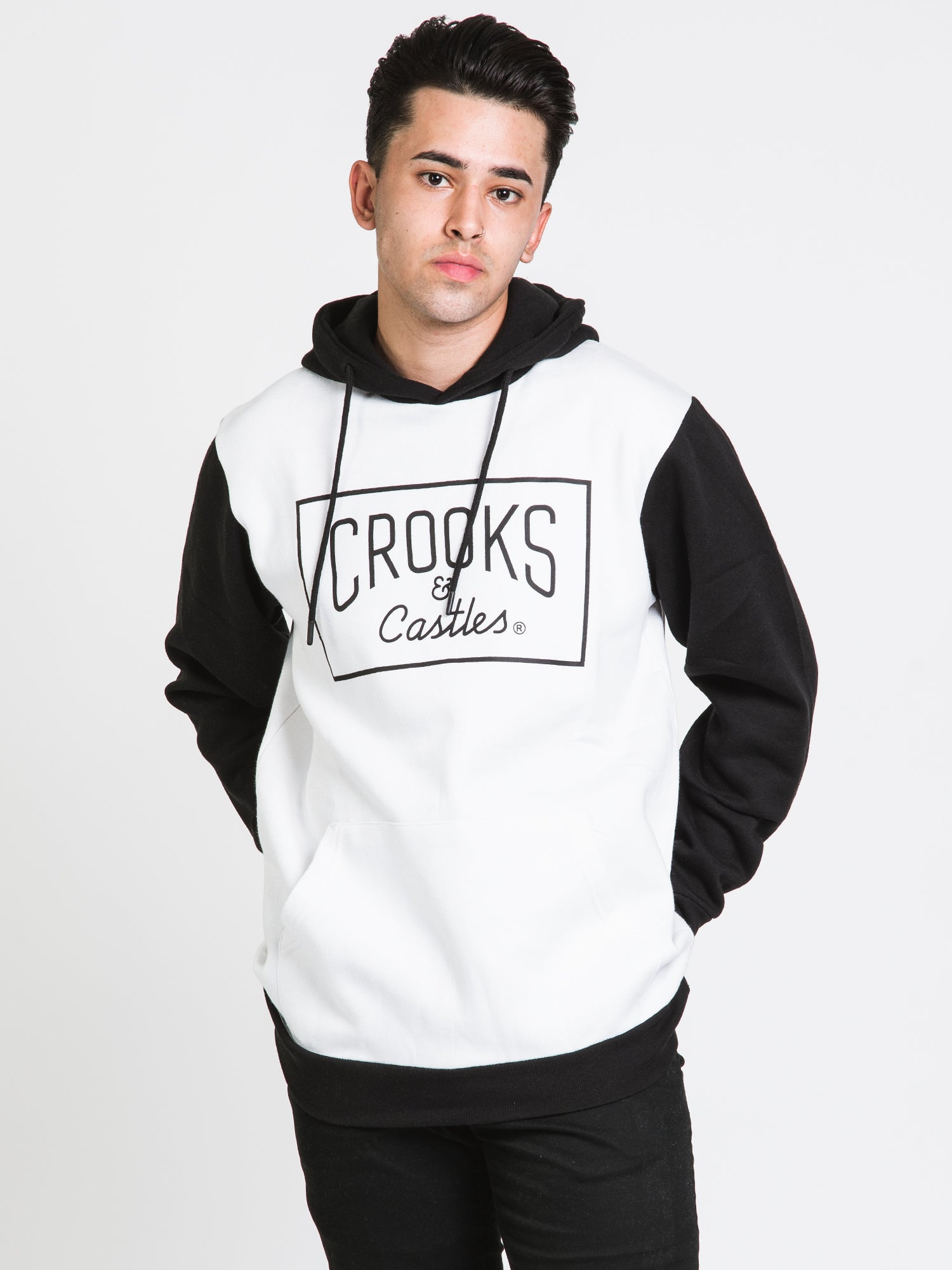 Crooks & Castles Rev Logo Pullover Hoodie - Men's Streetwear Sweatshirt for Casual Wear & Urban Fashion | Clearance Sale