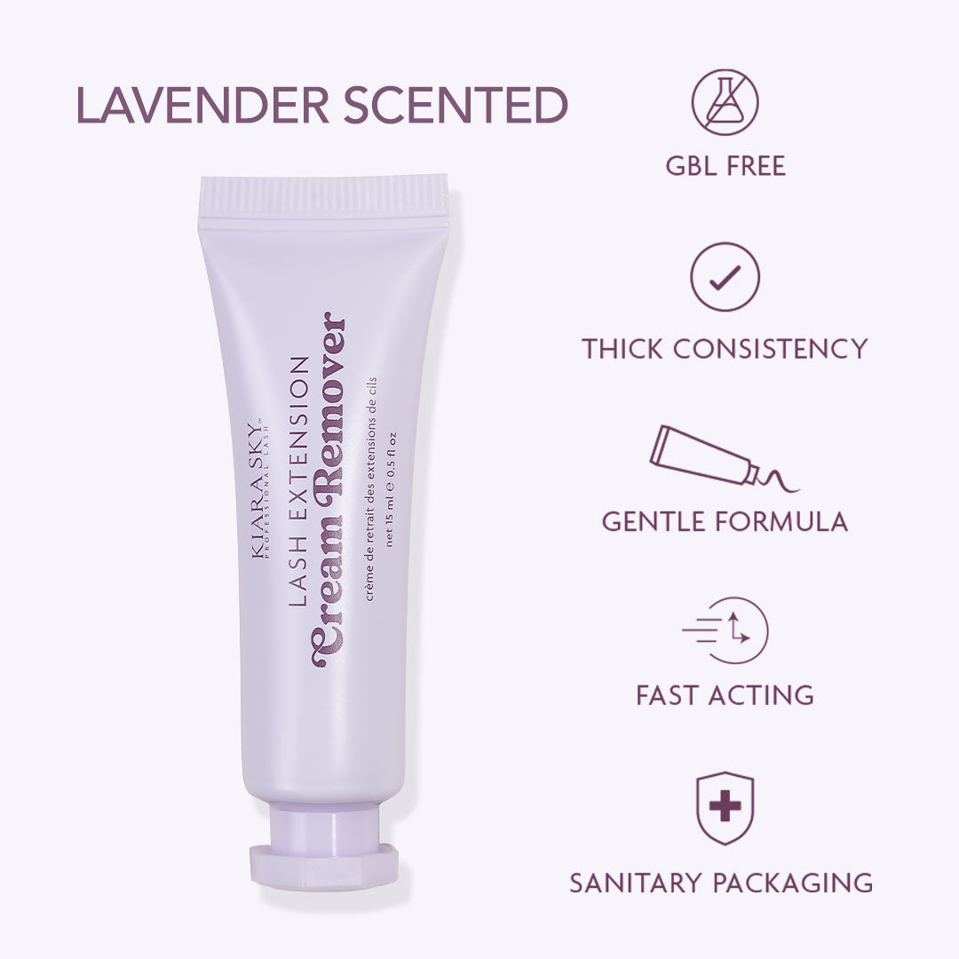 Best Lash Extension Glue Remover - Lavender Scented, Gentle & Effective for Eyelash Adhesive Removal | Perfect for Salon, Home Use & DIY Lash Care