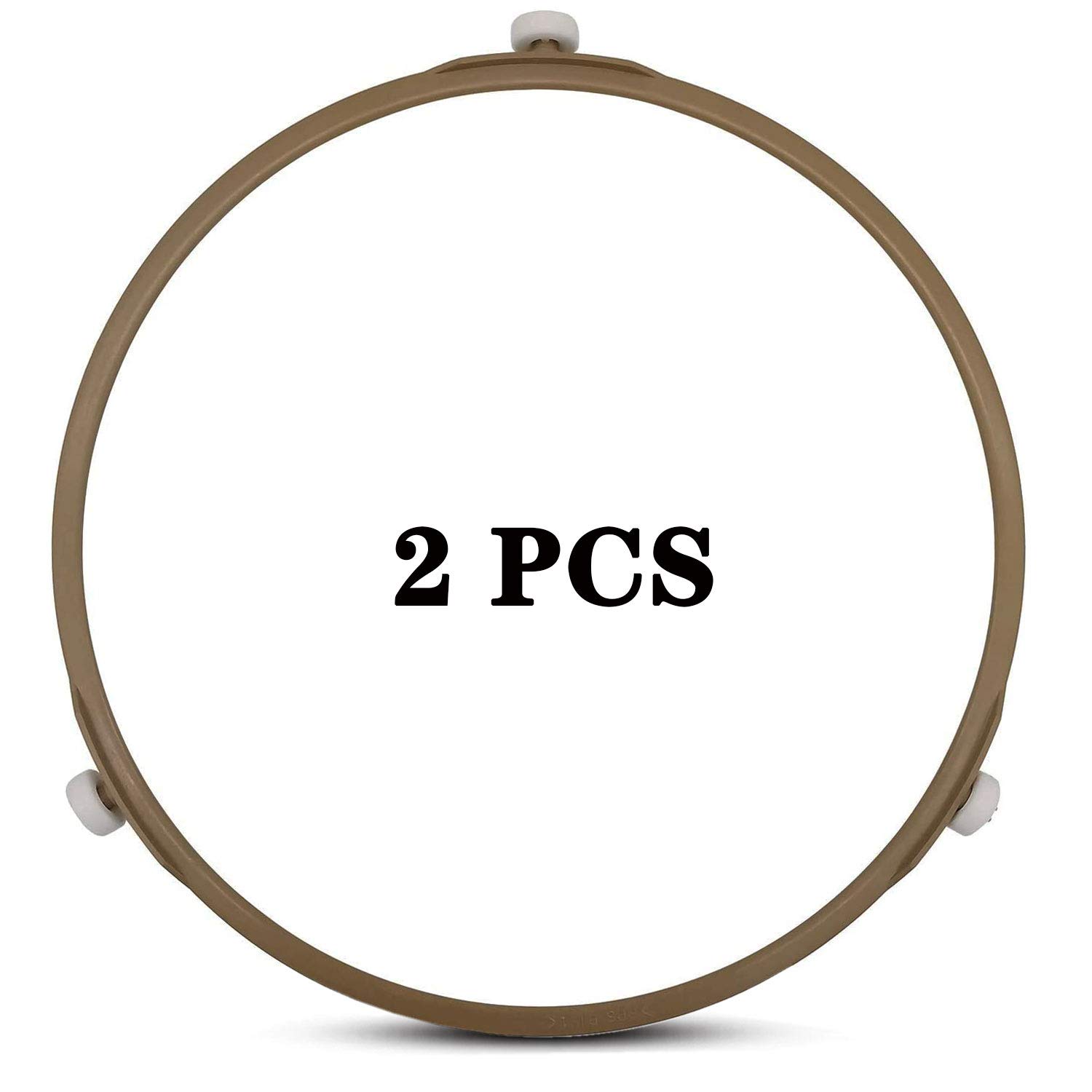 8.7 Inch Microwave Turntable Ring - 2 Pack Replacement Rotating Roller Support Ring for Large Glass Plate Tray Wheels | Fits Most Microwave Ovens | Perfect for Smooth Rotation & Even Heating