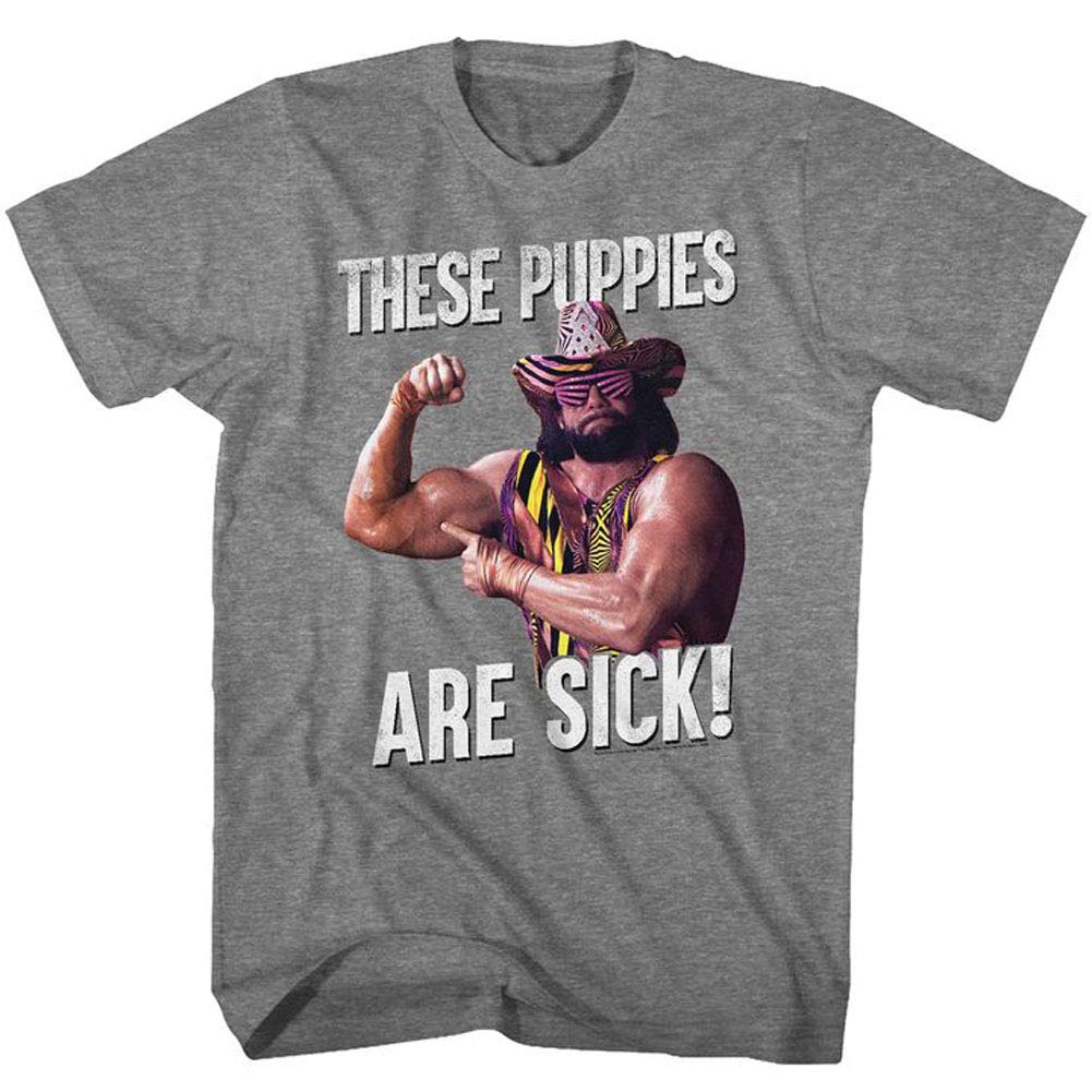 Macho Man T-Shirt for Men - Funny 'These Puppies' Graphic Tee - Casual Wear, Gym, Workout & Everyday Outfit