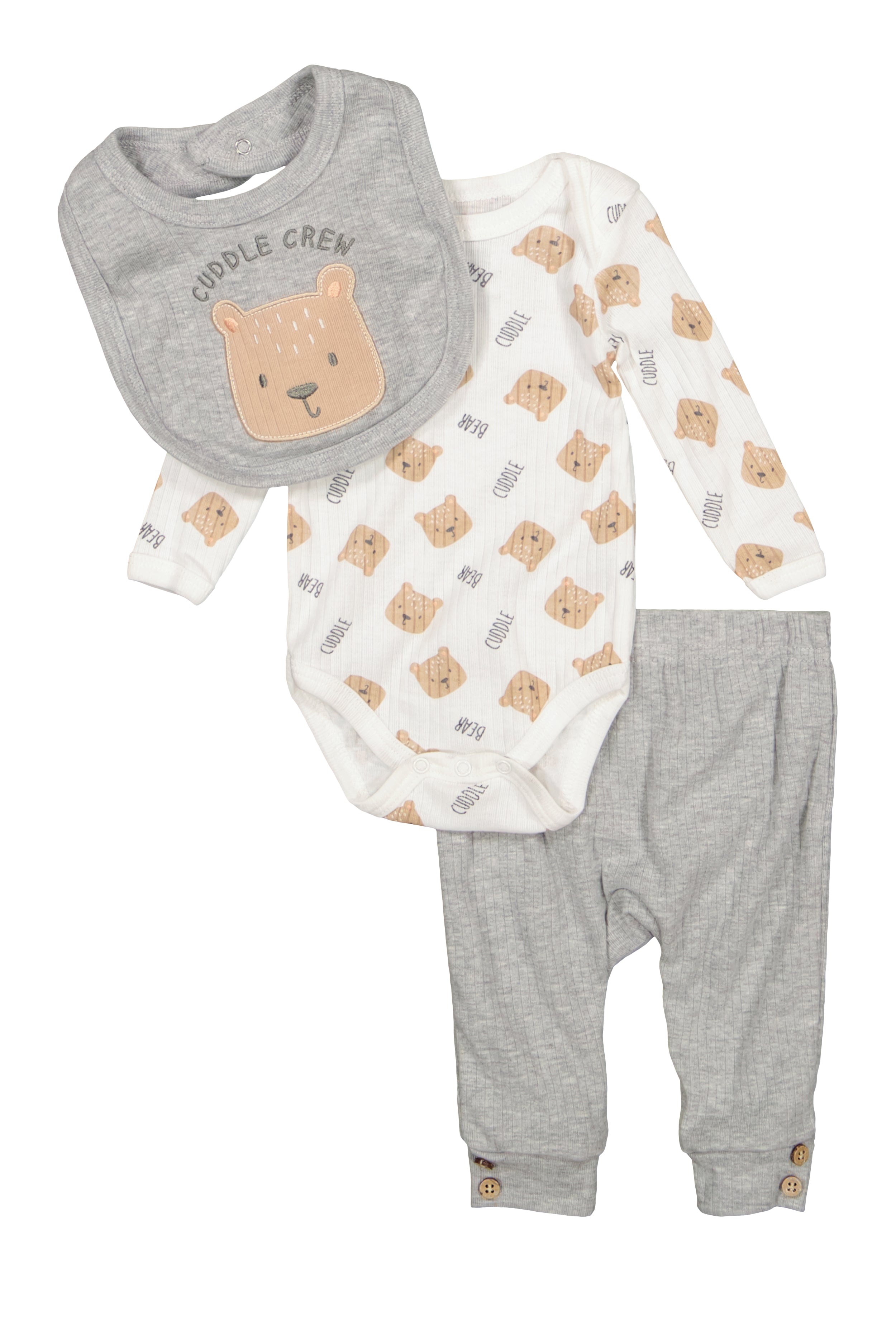 Adorable Baby Boys 0-9 Months Cuddle Bear Bodysuit and Joggers Set - Soft Cotton Outfit for Newborns, Infants | Perfect for Playtime, Photo Shoots & Family Outings