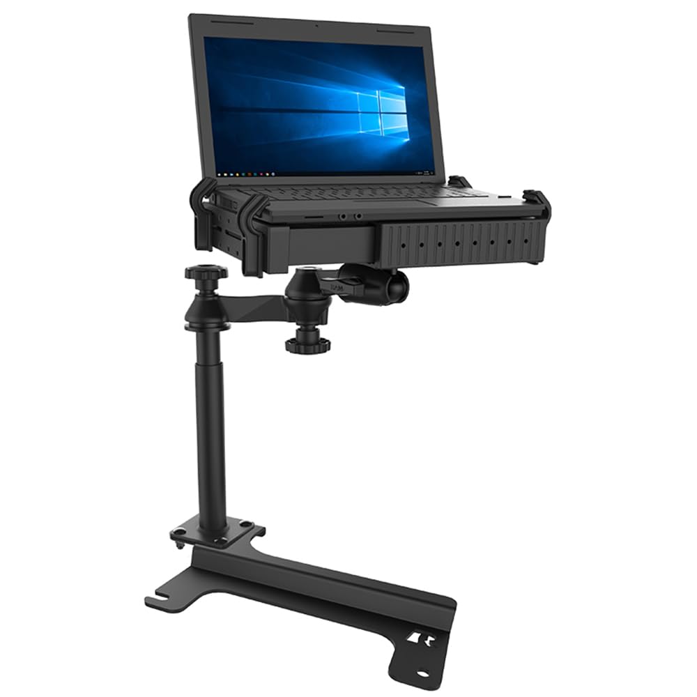 RAM MOUNTS No-Drill Laptop Mount for Ford Explorer, Ranger, Bronco + More | RAM-VB-202-A-SW1 | Secure Laptop Holder for Work & Travel