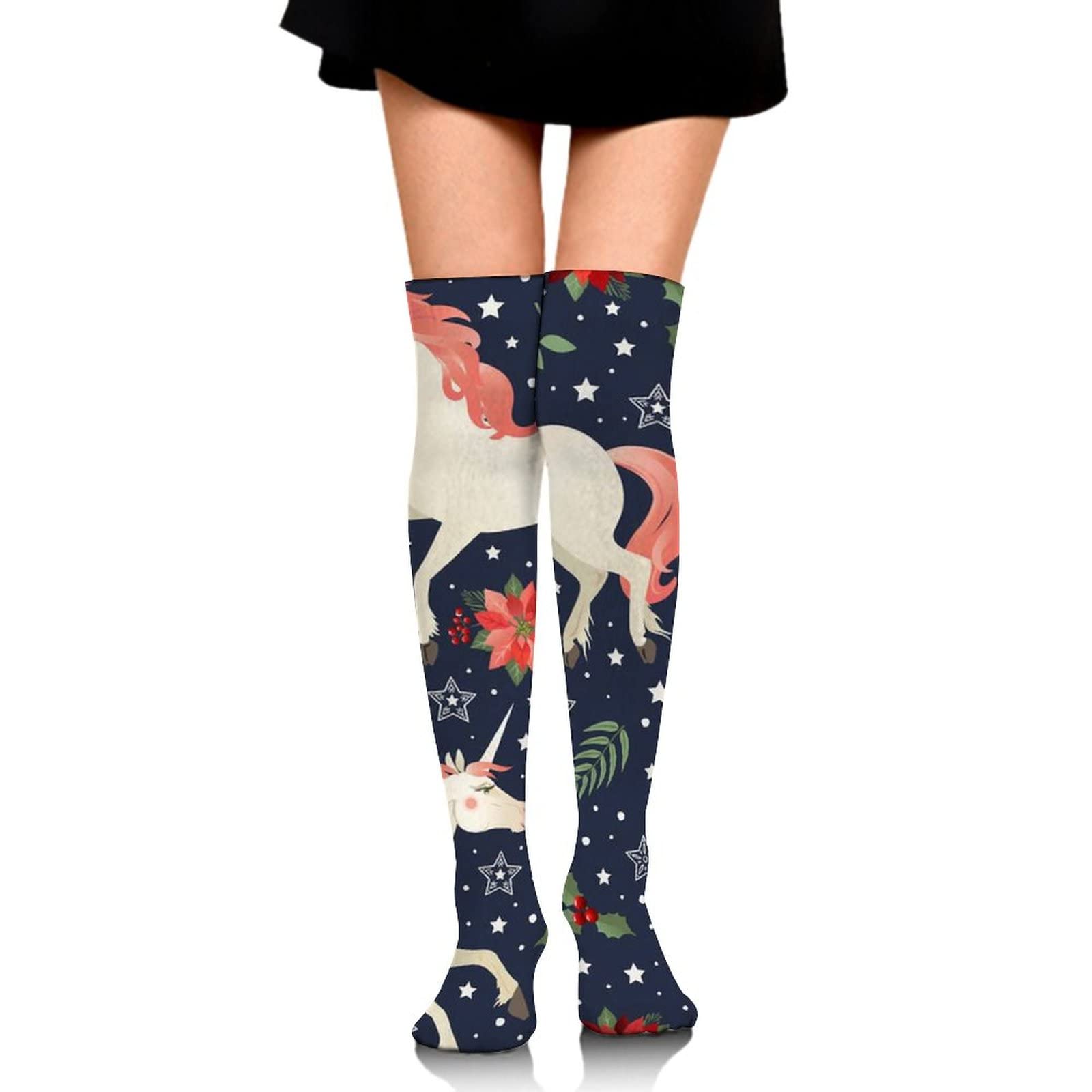 Women's Thigh High Socks - Over The Knee Warm Boot Stockings for Winter, Long Knitted Socks for Women & Girls - Perfect for Cold Weather, Boot Wear & Fashion Outfits