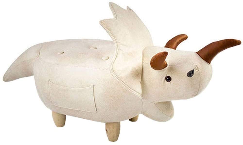 Dinosaur Footstool for Kids - Imitation Leather Ottoman Stool, Shoe Bench for Living Room & Bedroom - Fun Cartoon Home Decor (102x38x36cm) - Perfect for Playrooms, Kids' Bedrooms & Cozy Living Spaces