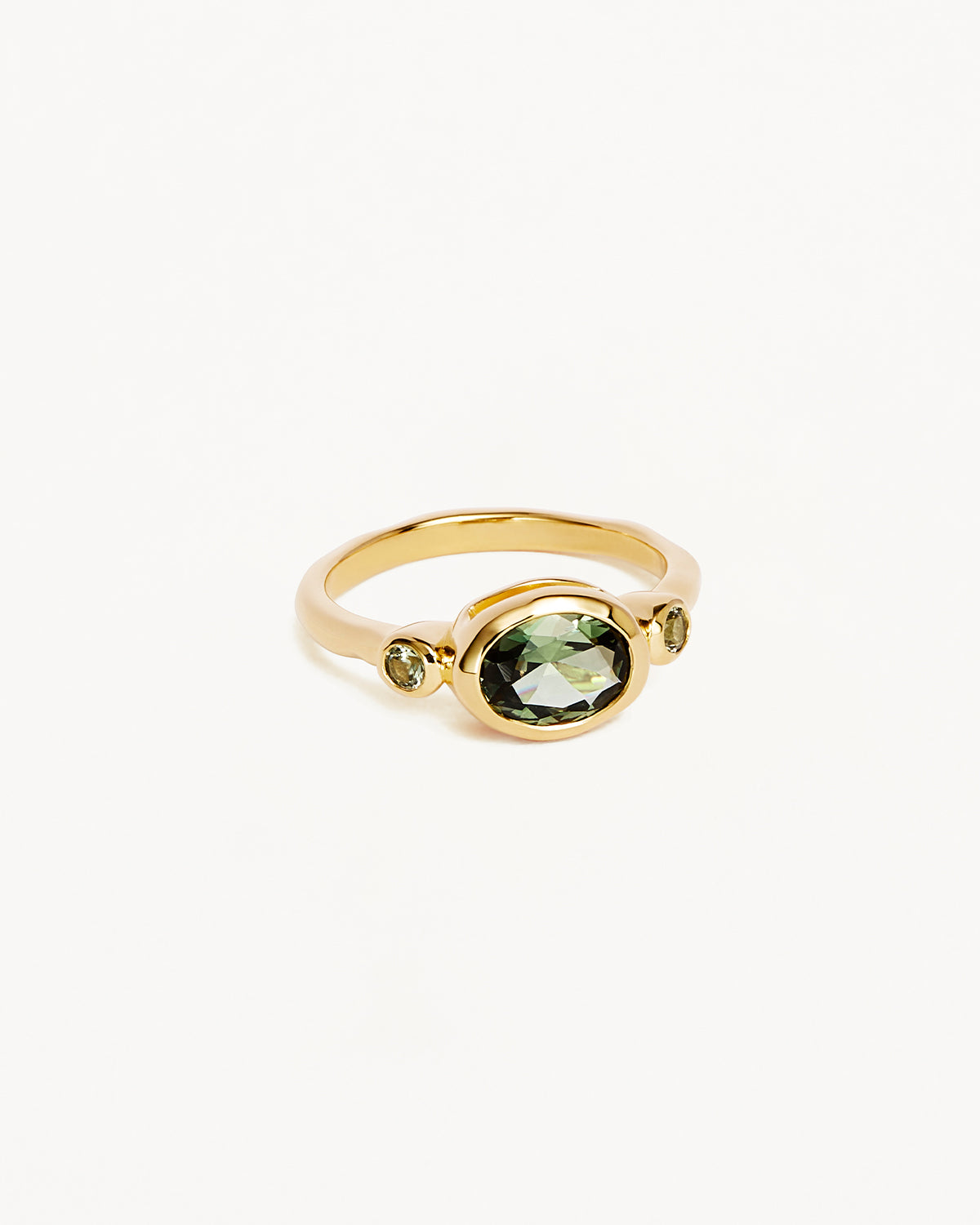 18K Gold Vermeil Radiant Soul Ring - Elegant Forest Design for Women | Perfect for Weddings, Anniversaries & Special Occasions