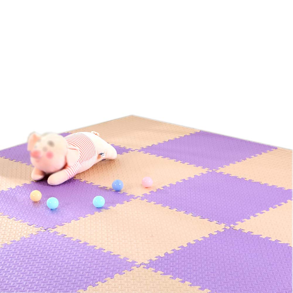 Non-Toxic Foam Play Mat for Babies - 12-Piece Interlocking Crawling Mat, Slip-Resistant Floor Tiles for Nursery, Gym & Playroom - Soft Play Area for Infants Toddlers & Kids
