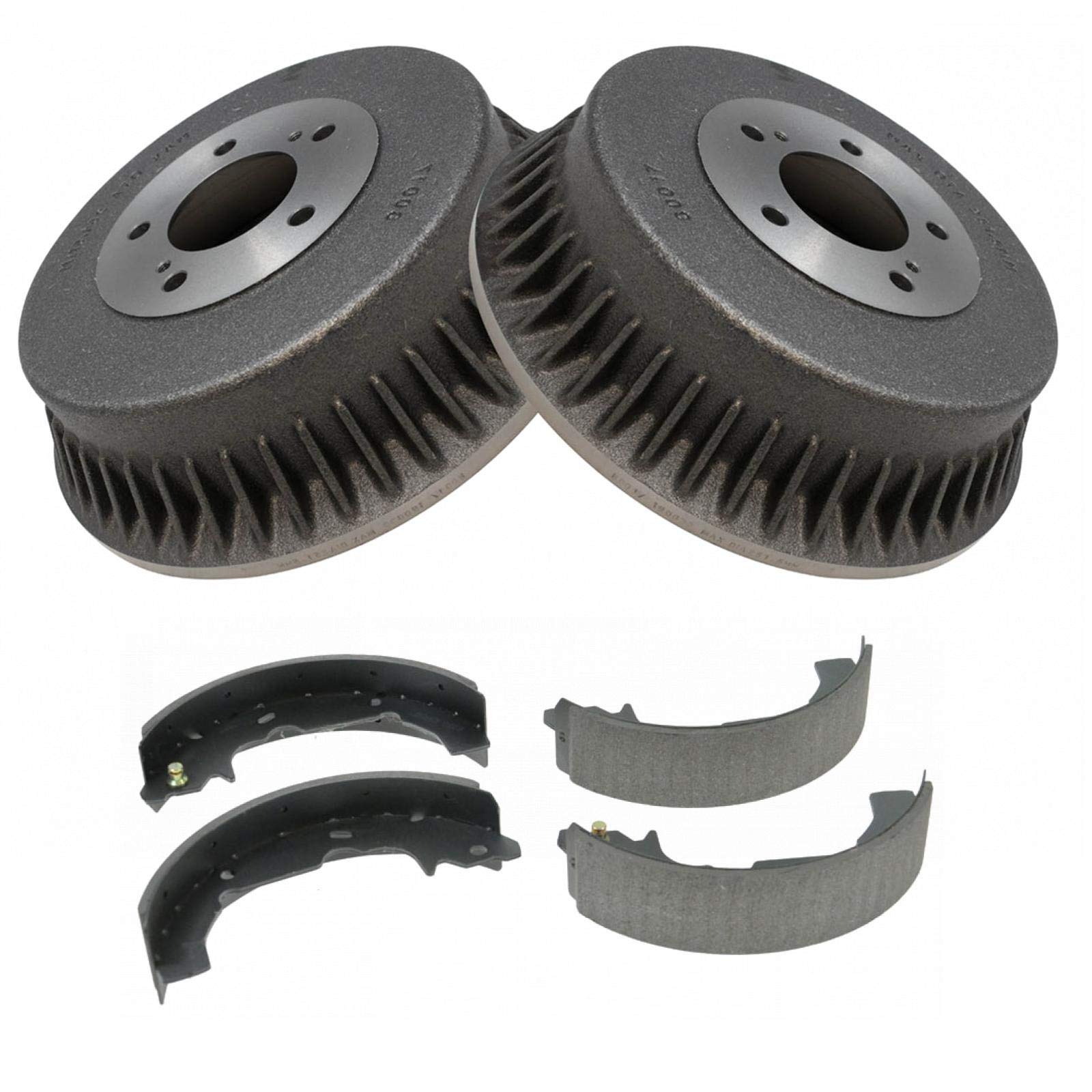 Rear Brake Shoe and Drum Kit Set - 5 Stud Compatible with 1993-2002 Nissan Villager & Mercury Quest | Perfect for Brake System Replacement & Repair