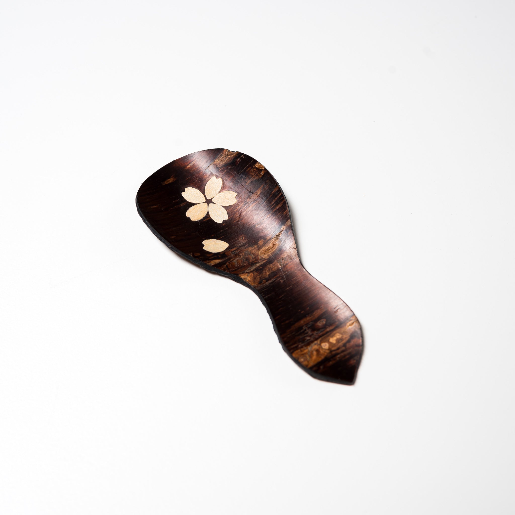 Premium Tomioka Cherry Bark Tea Spoon - Handcrafted Hyotan Sakura Design - Perfect for Japanese Tea Ceremony, Matcha, and Traditional Tea Serving
