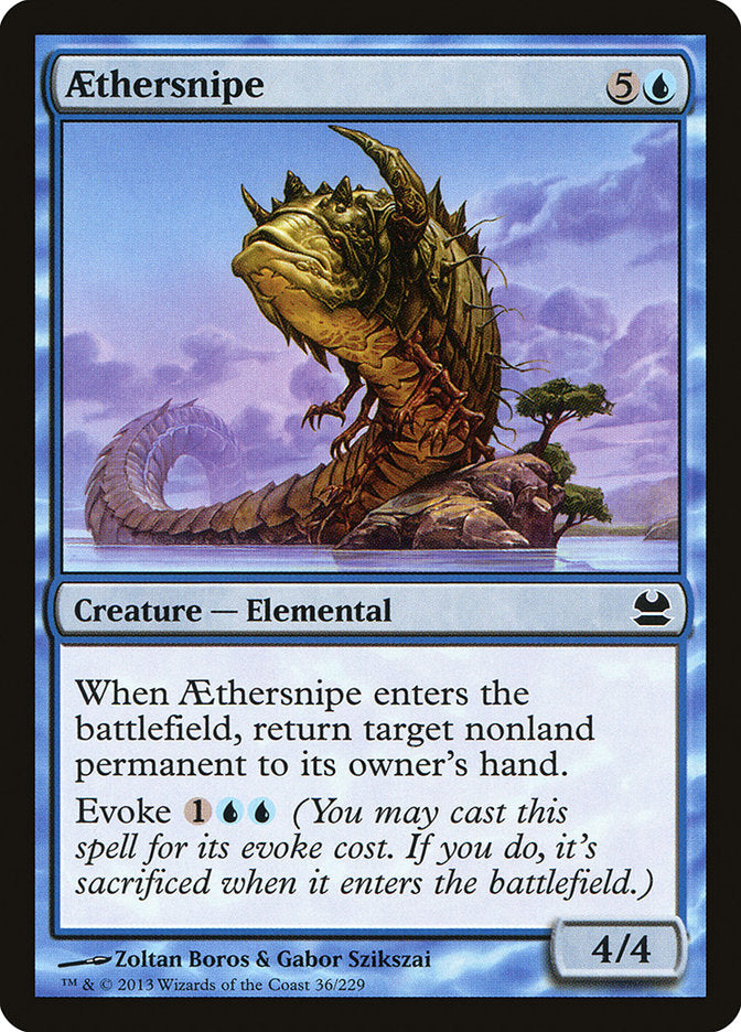 Aethersnipe - Modern Masters MTG Card | Rare Magic: The Gathering Foil for Collectors & Players | Enhance Your Commander or Modern Deck