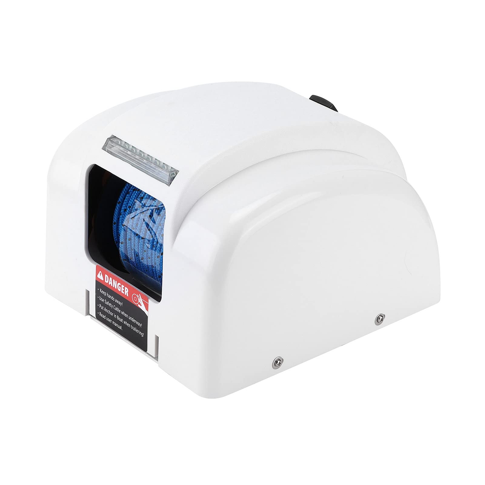 30LBS Electric Windlass Anchor Winch with Remote Control - Easy Installation for Pontoon & Fishing Boats | Perfect for Marine Anchoring & Watercraft Safety