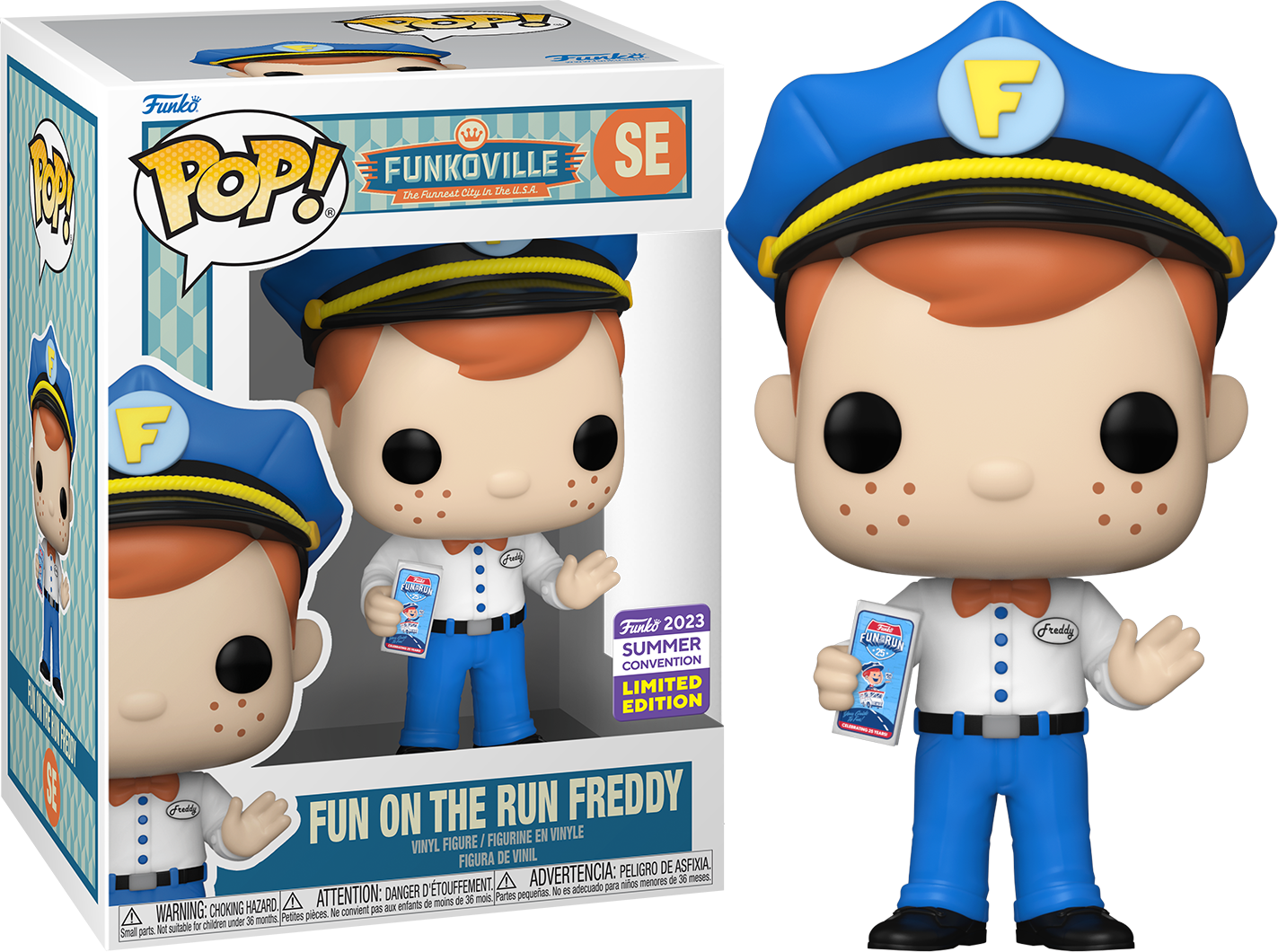 Fun on the Run Freddy Plush Toy - Cute & Soft Stuffed Animal for Kids Gifts, Birthday Party Favors & Collectibles | Perfect for Playtime, Bedtime & Nursery Decor