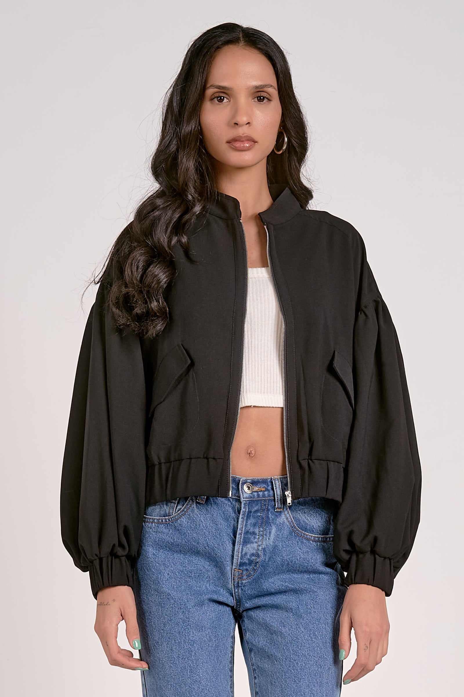 **Black Balloon Jacket - Stylish Puffer Coat for Women & Men - Perfect for Winter, Outdoor Activities & Casual Wear**