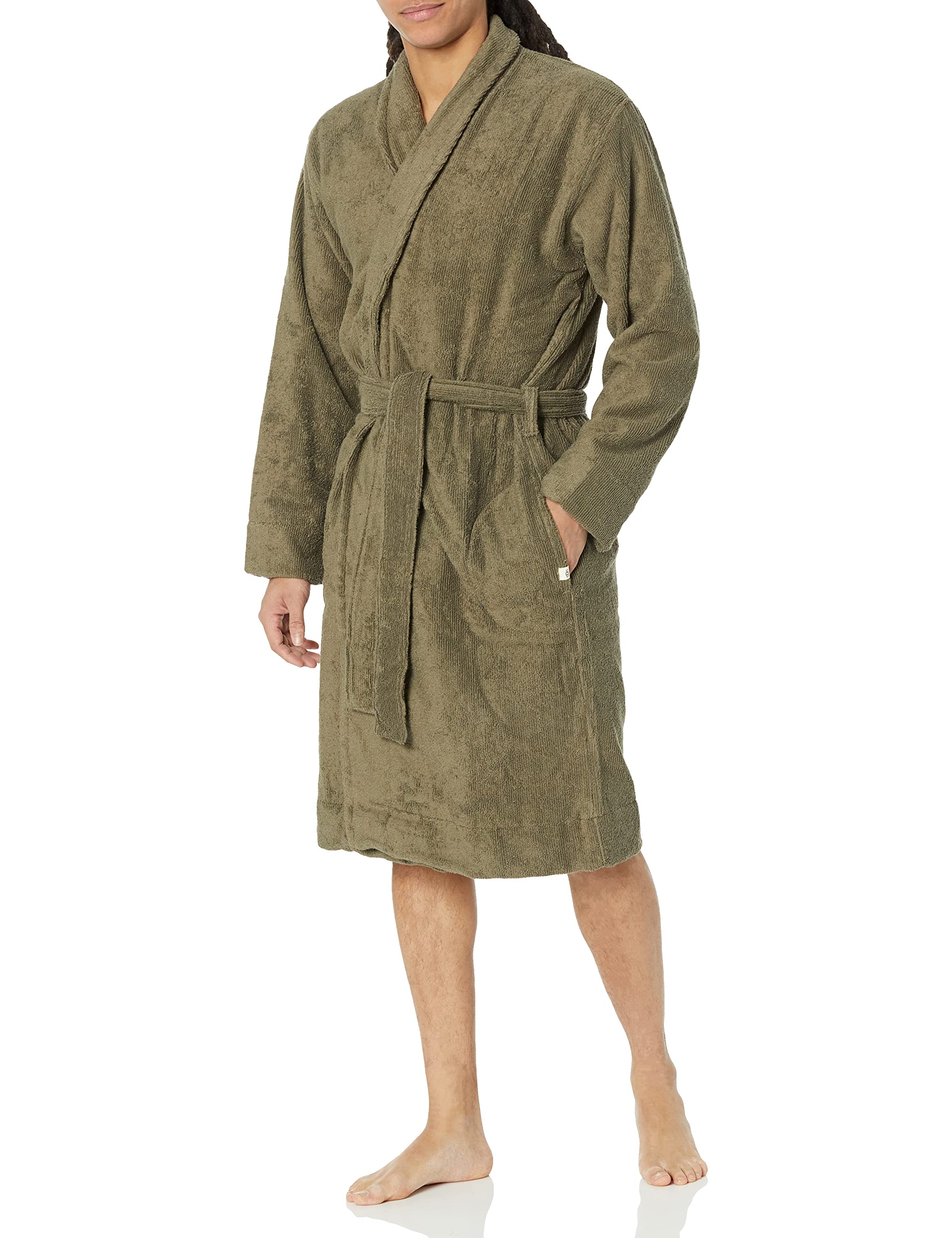 UGG Men's Turner Robe - Premium Soft Fleece Bathrobe for Men, Cozy Loungewear with Pockets, Perfect for Spa, Home Relaxation & Cold Weather Comfort