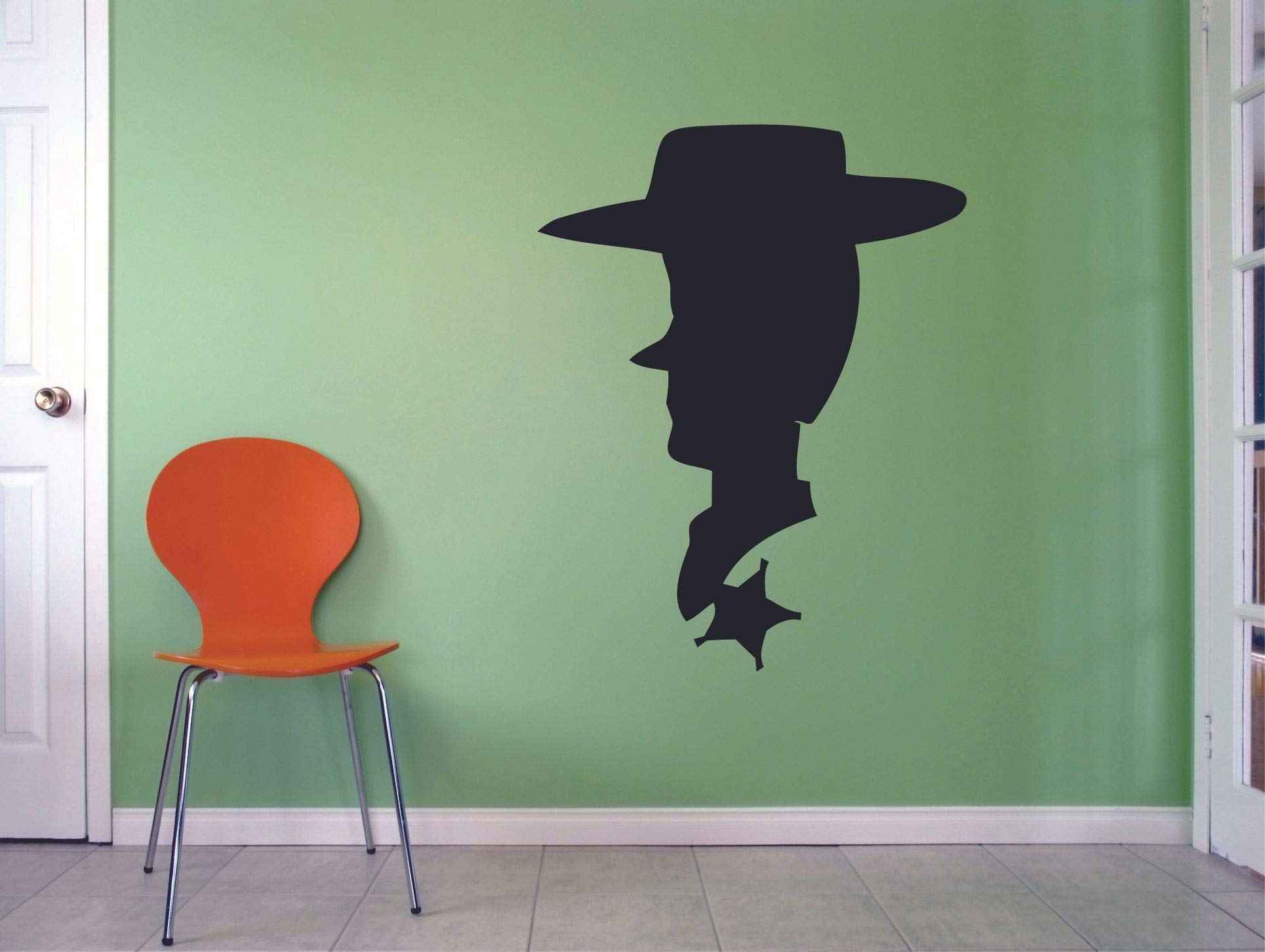 Sheriff Woody Toy Story Cowboy Doll Vinyl Wall Decal - 10x8 Inch Cartoon Sticker for Kids Room, Nursery & Bedroom Decor - Perfect for Disney Pixar Fans, Birthday Gifts & Themed Party Decorations