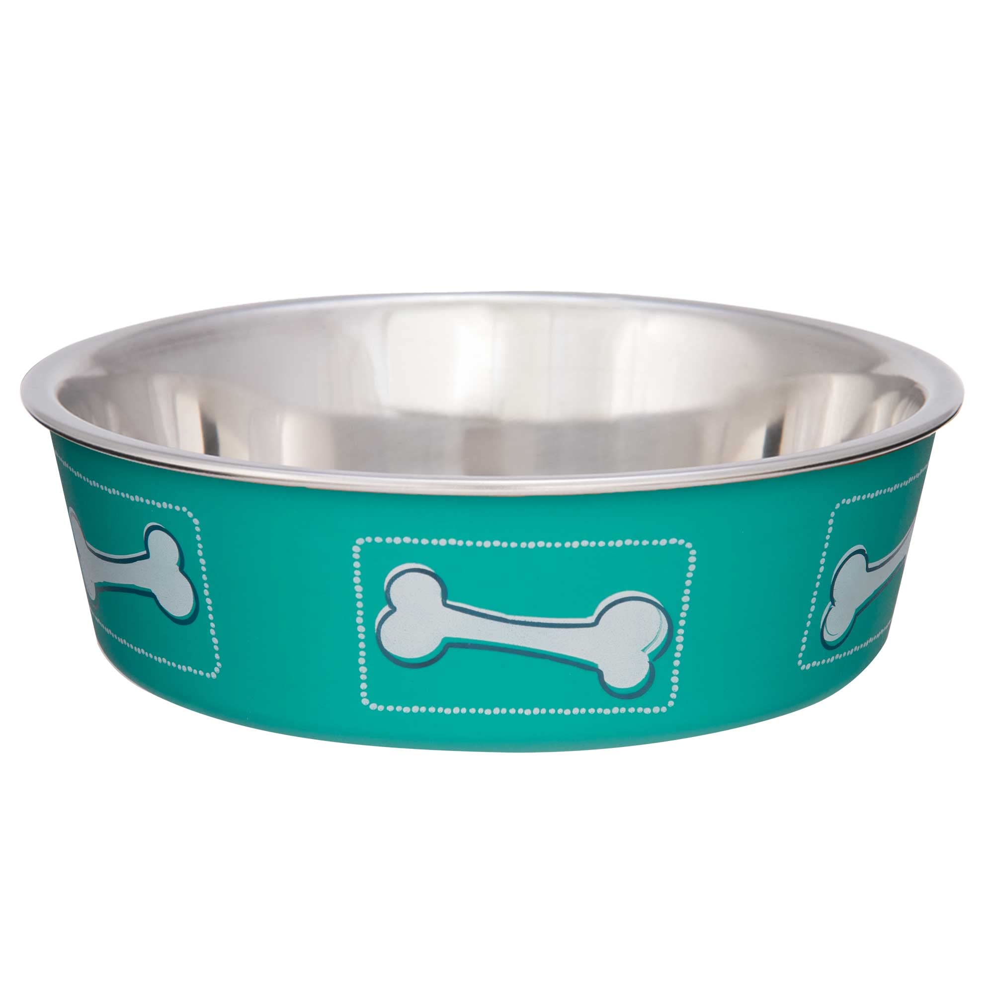 Loving Pets Coastal Bella Dog Bowl for Small Dogs - Aqua Sea Color, Ceramic Pet Food & Water Dish - Perfect for Coastal Themed Homes & Beachside Dog Accessories