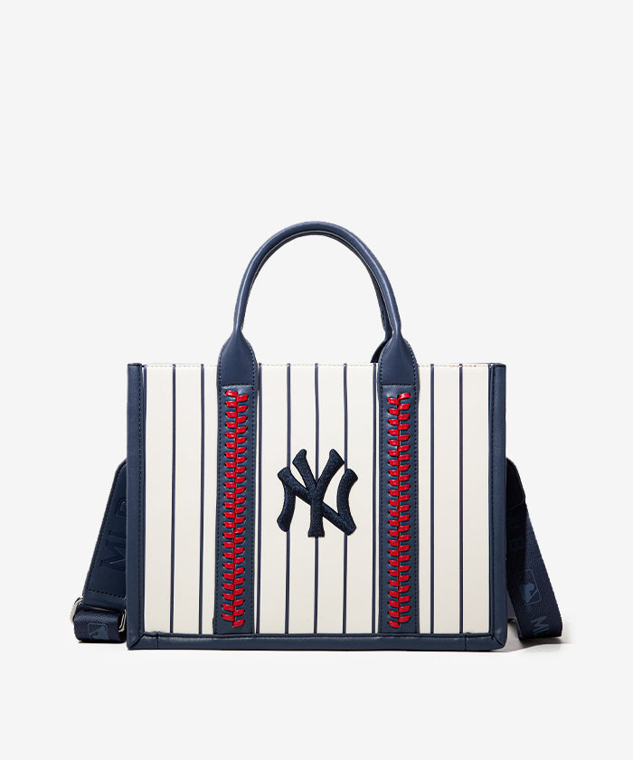 MLB New York Yankees Embroidered Baseball Tote Bag - Stylish & Durable for Game Day, Shopping & Travel