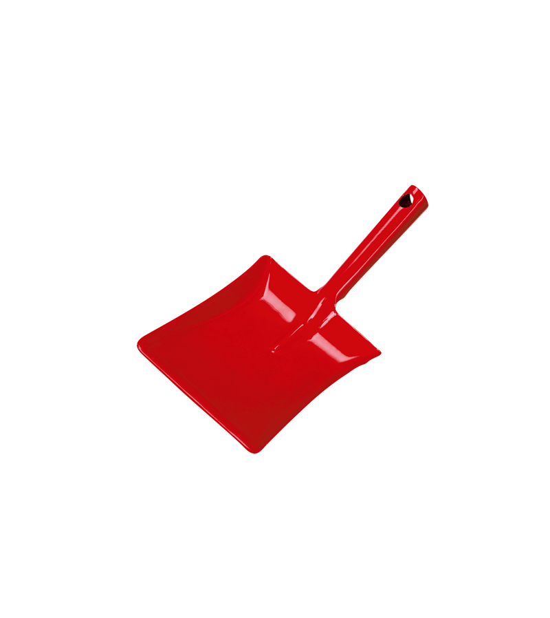 Redecker Red Enamel Doll's Dust Pan - Mini Handheld Broom and Dustpan Set for Dollhouse Cleaning, Small Space Sweeping | Perfect for Doll Accessories, Miniature Housekeeping, and Tiny Mess Cleanup