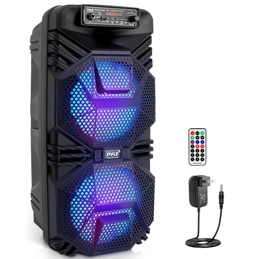 Portable Dual 8-Inch PA Speaker System - Professional Sound for Outdoor Events, Parties & Live Performances