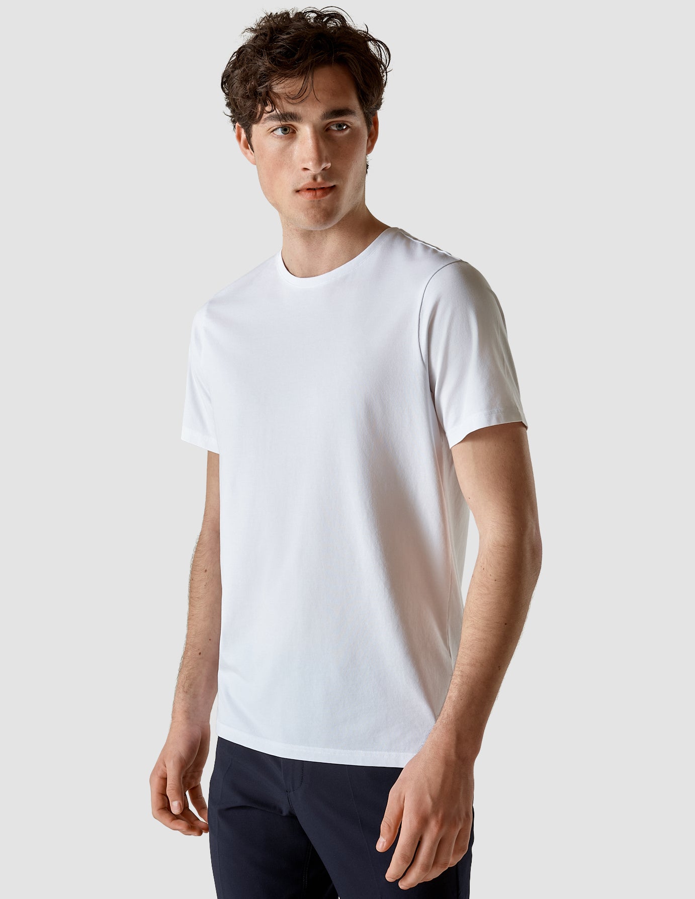 Premium Supima Cotton T-Shirt for Men - Soft & Breathable White Crew Neck Tee - Perfect for Casual Wear, Gym & Everyday Comfort