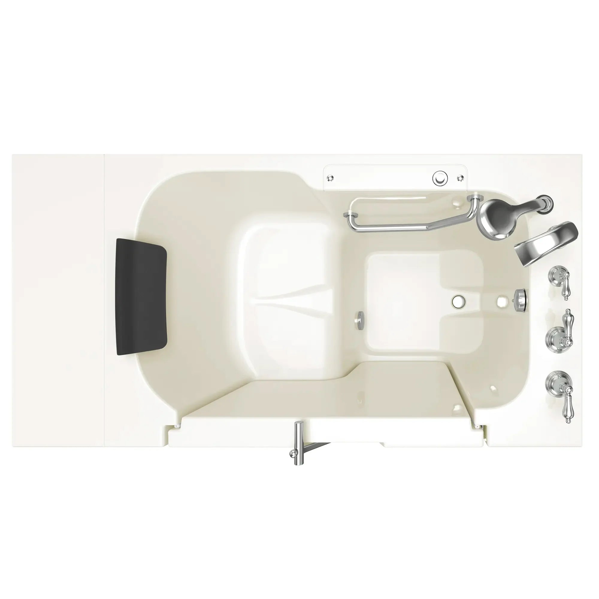 Premium 32 x 52 Inch Gelcoat Walk-In Bathtub with Soaker System & Right Hand Drain - Non-Slip Soaking Tub for Elderly & Mobility Assistance - Perfect for Relaxation & Hydrotherapy at Home