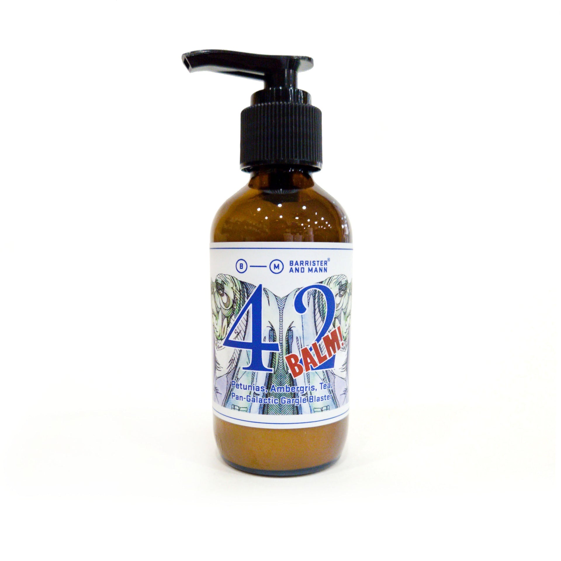 Barrister and Mann 42 Aftershave Balm for Men - Soothing Post-Shave Moisturizer with Sandalwood & Amber Scent | Perfect for Sensitive Skin & Daily Grooming Routine