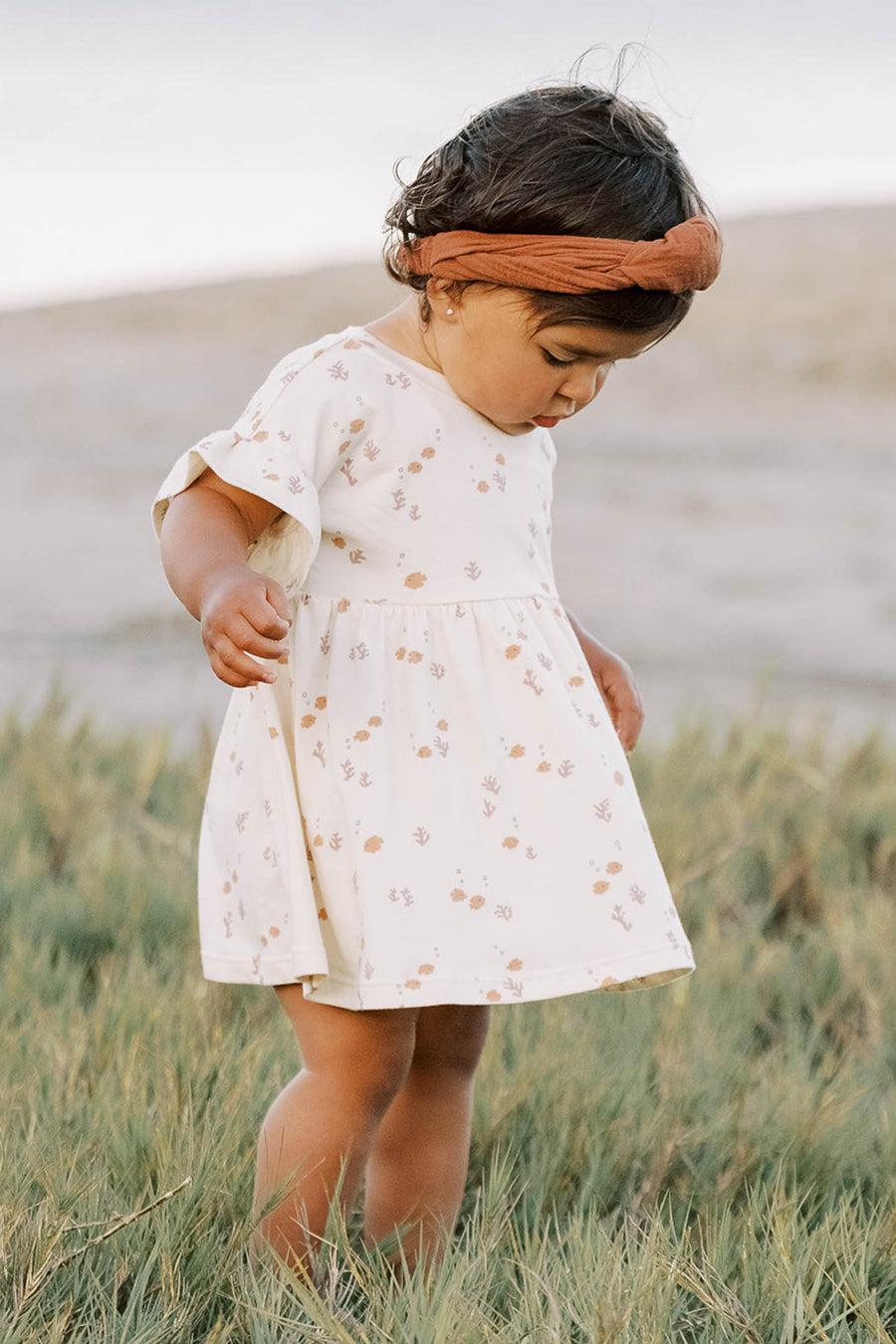 Rylee and Cru Angelfish Girls Dress - Floral Print Cotton Dress for Toddlers & Kids - Perfect for Summer, Parties & Playdates