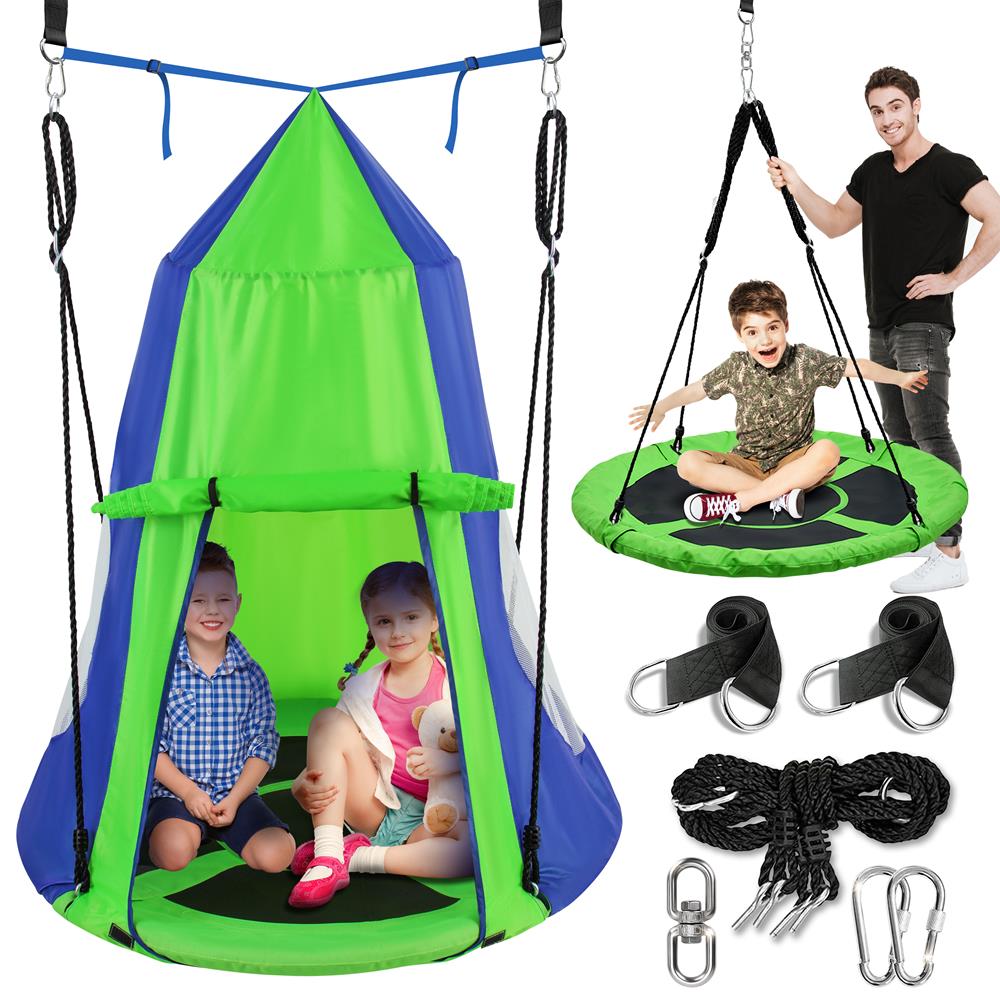 Kids Fun Tent Rope Swing Kit - Indoor/Outdoor Play Set for Backyard, Camping & Playroom - Perfect for Children's Adventure & Imaginative Play