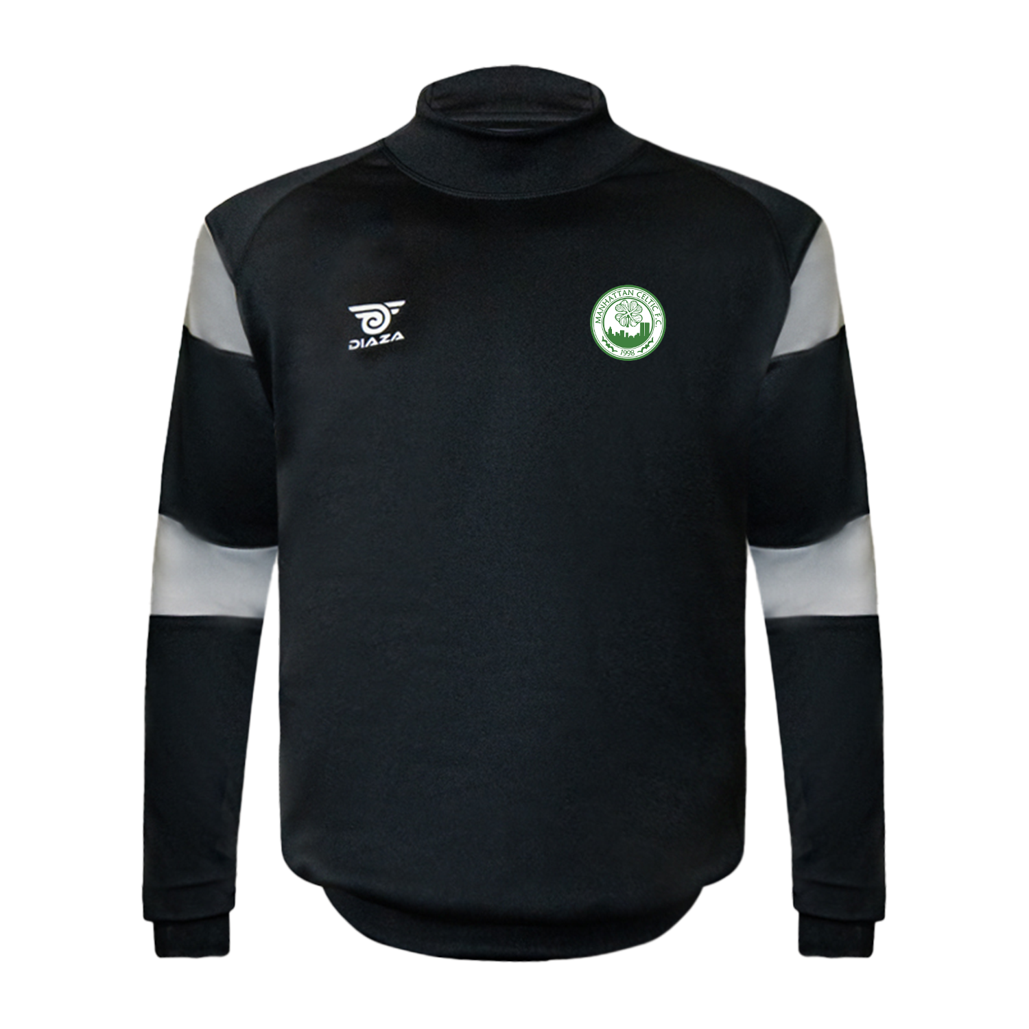 Men's Manhattan Celtic FC Tortuga Sweater - Black Soccer Jersey for Fans & Players | Perfect for Match Days & Casual Wear