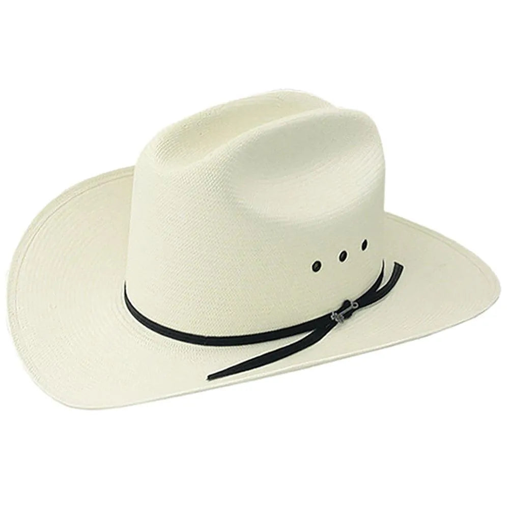 Stetson Rancher 10X Straw Cowboy Hat for Men - Western Style Sun Protection Hat for Outdoor, Rodeo, and Ranch Work