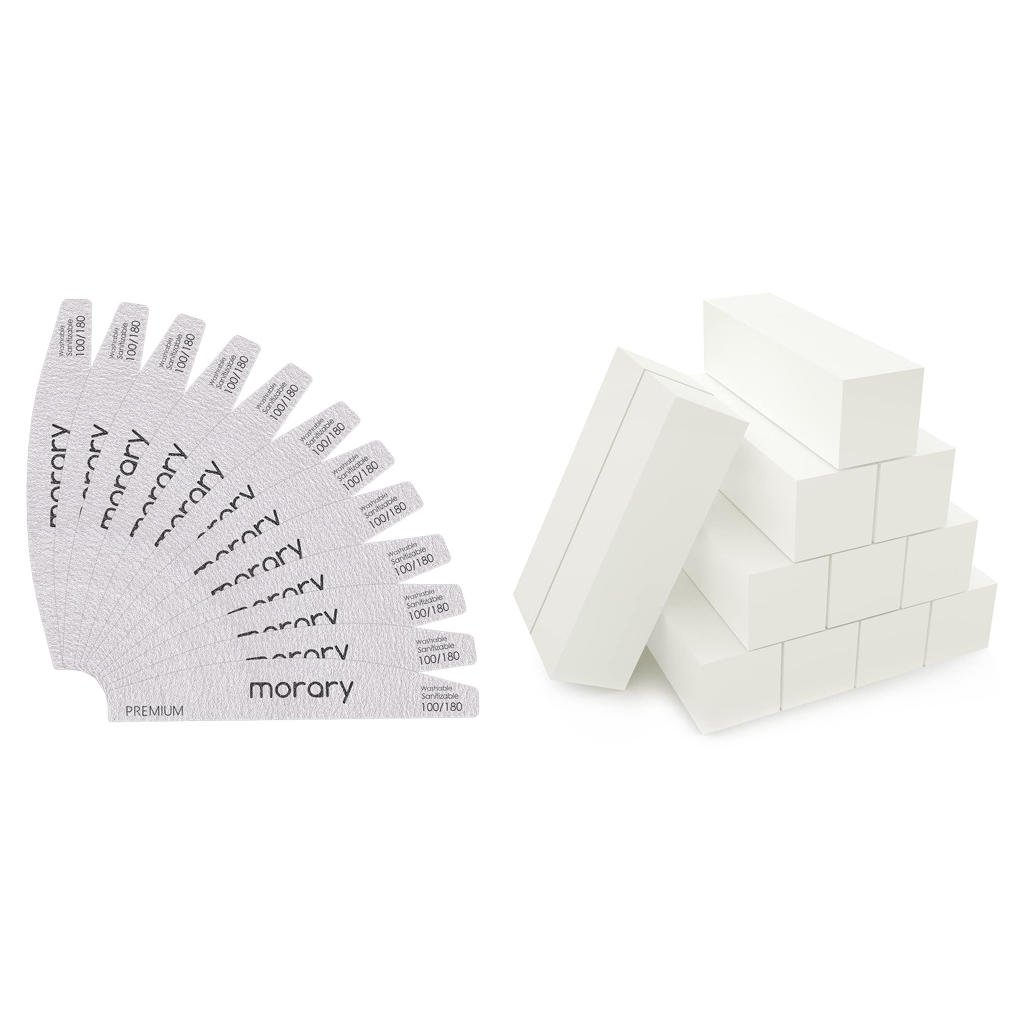 24-Piece Nail Buffer & File Kit for Acrylic, Natural & Gel Nails - Professional Manicure & Pedicure Tools for Salon & Home Nail Care