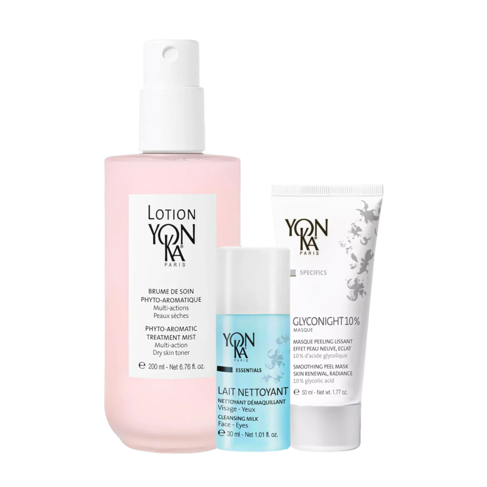Yon Ka Paris Dry Skin Trio Set - Hydrating Skincare Kit for Dry & Sensitive Skin | $177 Value | Perfect for Winter Care & Daily Moisturizing Routine
