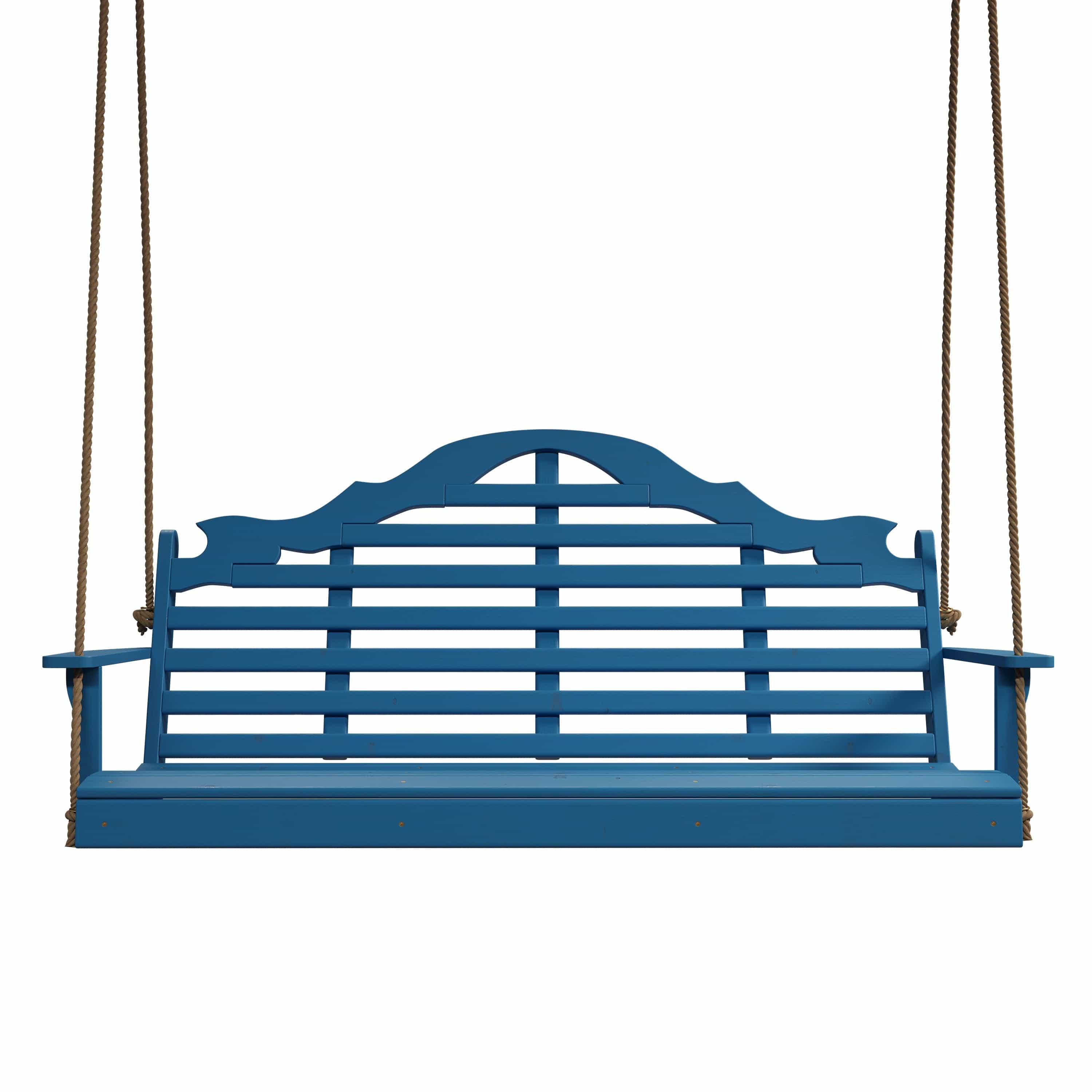Keystone Amish Co. 6 Foot Milan Porch Swing in Caribbean Blue - Outdoor Relaxation for Patio, Garden & Backyard