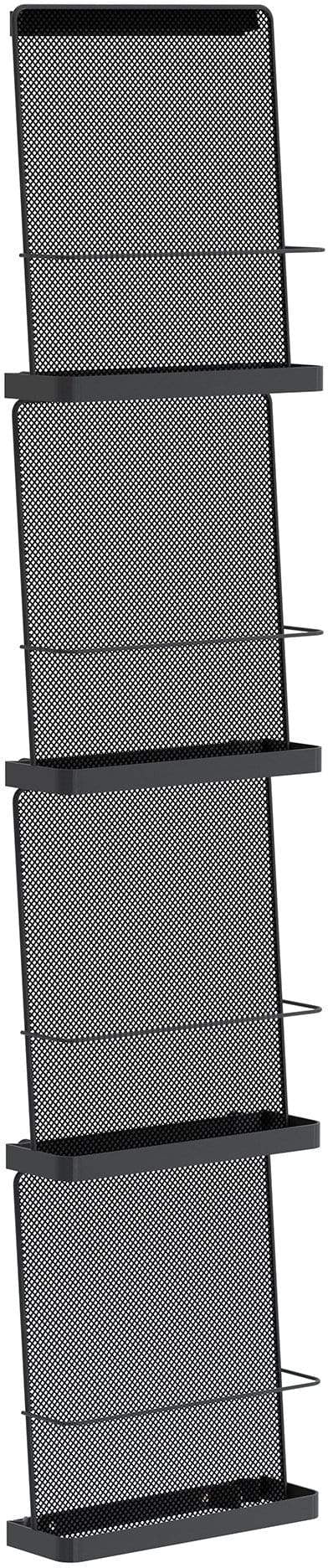 Safco Onyx Wall Mounted Organizer - 4-Pocket Wall File Holder (Model 5592) for Office, Home, or Classroom Organization
