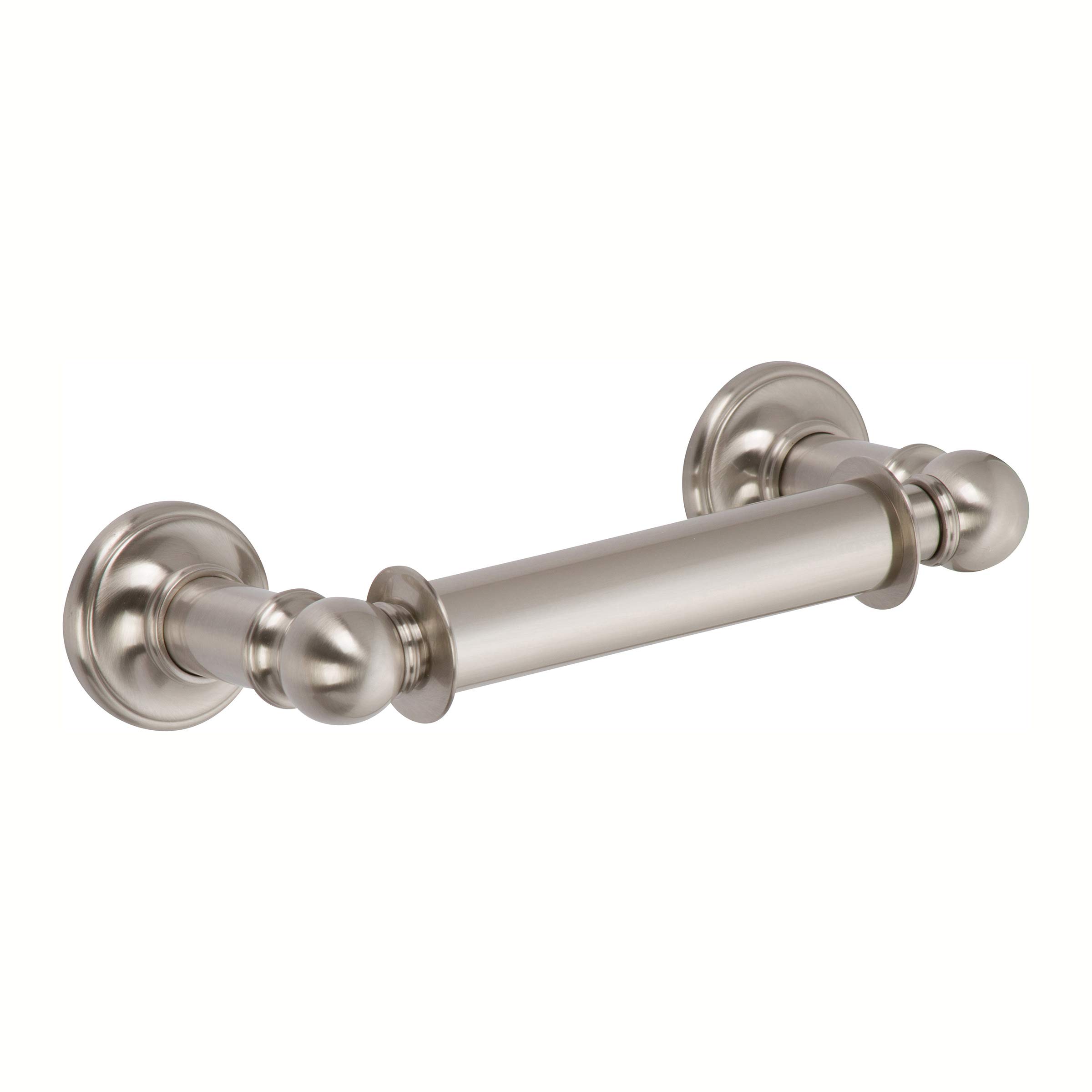 Ginger 4508N/SN Double Post Toilet Paper Holder in Satin Nickel - Modern Bathroom Tissue Dispenser for Home & Commercial Use