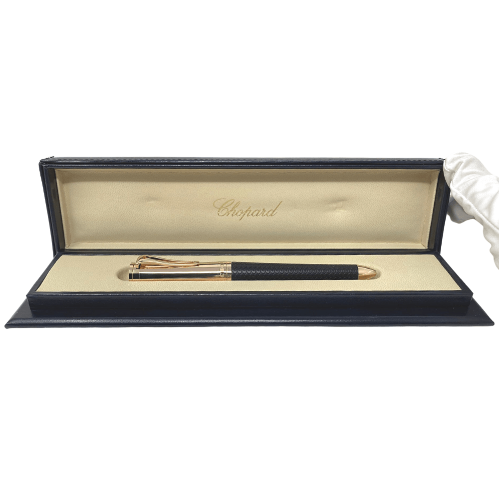 Chopard Classic Racing Pen - Luxury Black & Gold Fountain Pen for Men - Perfect for Business Gifts, Collectors & Writing Enthusiasts