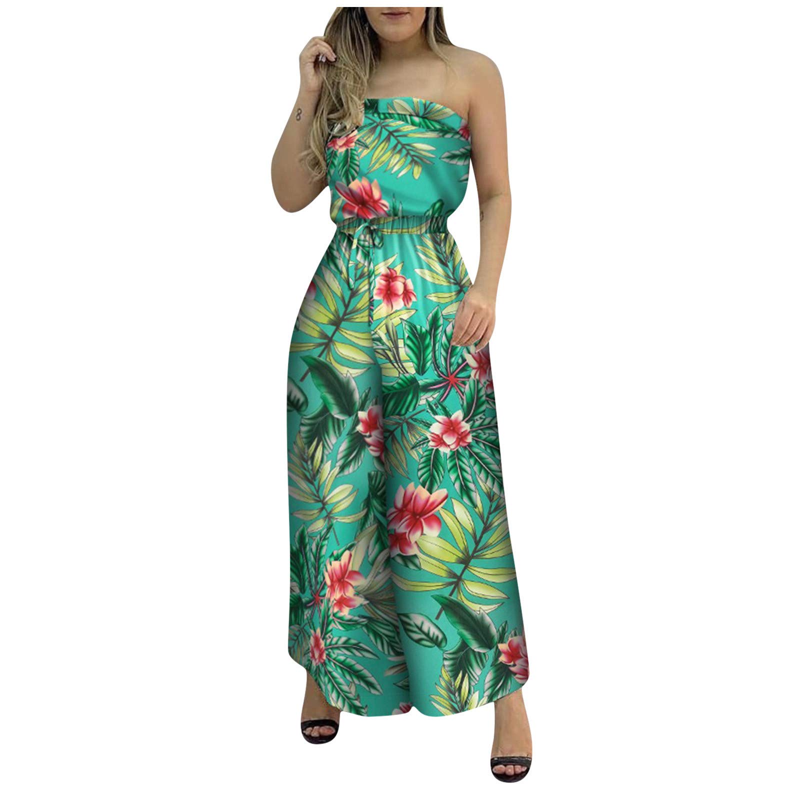 Trendy Long Sleeve Print Jumpsuit for Women - Loose Fit Casual Romper Playsuit | Perfect for Summer Outfits, Beach Vacations & Streetwear Fashion