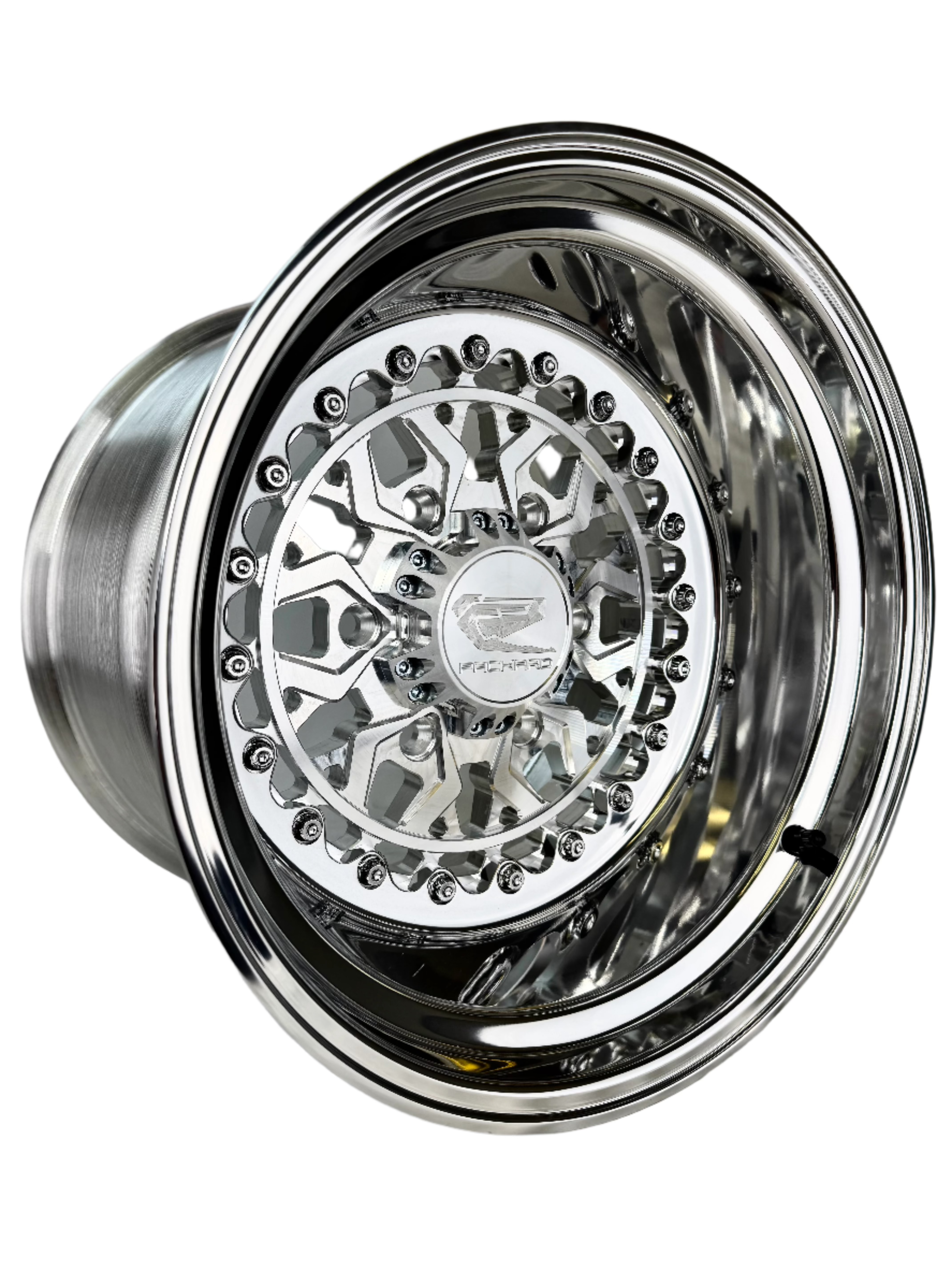 Apollo FF Forged Polished Silver Maverick R 6x139.7 Wheels - Premium Alloy Rims for Trucks & SUVs - Off-Road & Street Performance Upgrade