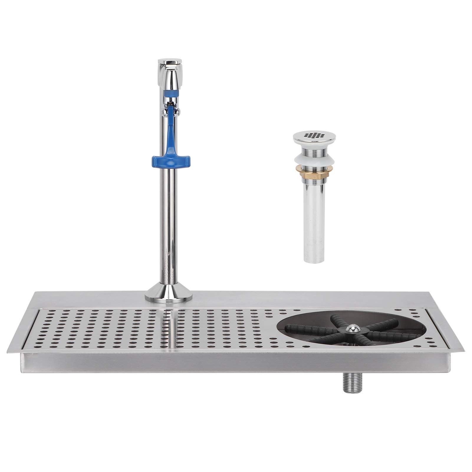 Stainless Steel Multi-Angle Glass Rinser Cup Washer Cleaner - Bar & Pub Embedded Installation - Perfect for Commercial Bars, Restaurants, and Home Bars