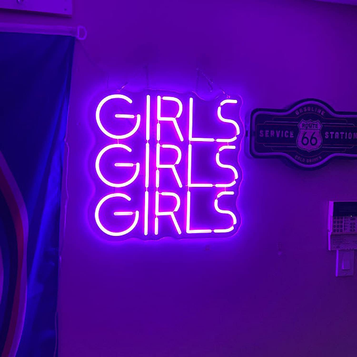 Custom Purple LED Neon Sign for Girls - Wall Decor, Wedding, Anniversary & Party Decorations | Durable Flex Neon Light for Bedroom, Bar, Cafe & Event Lighting